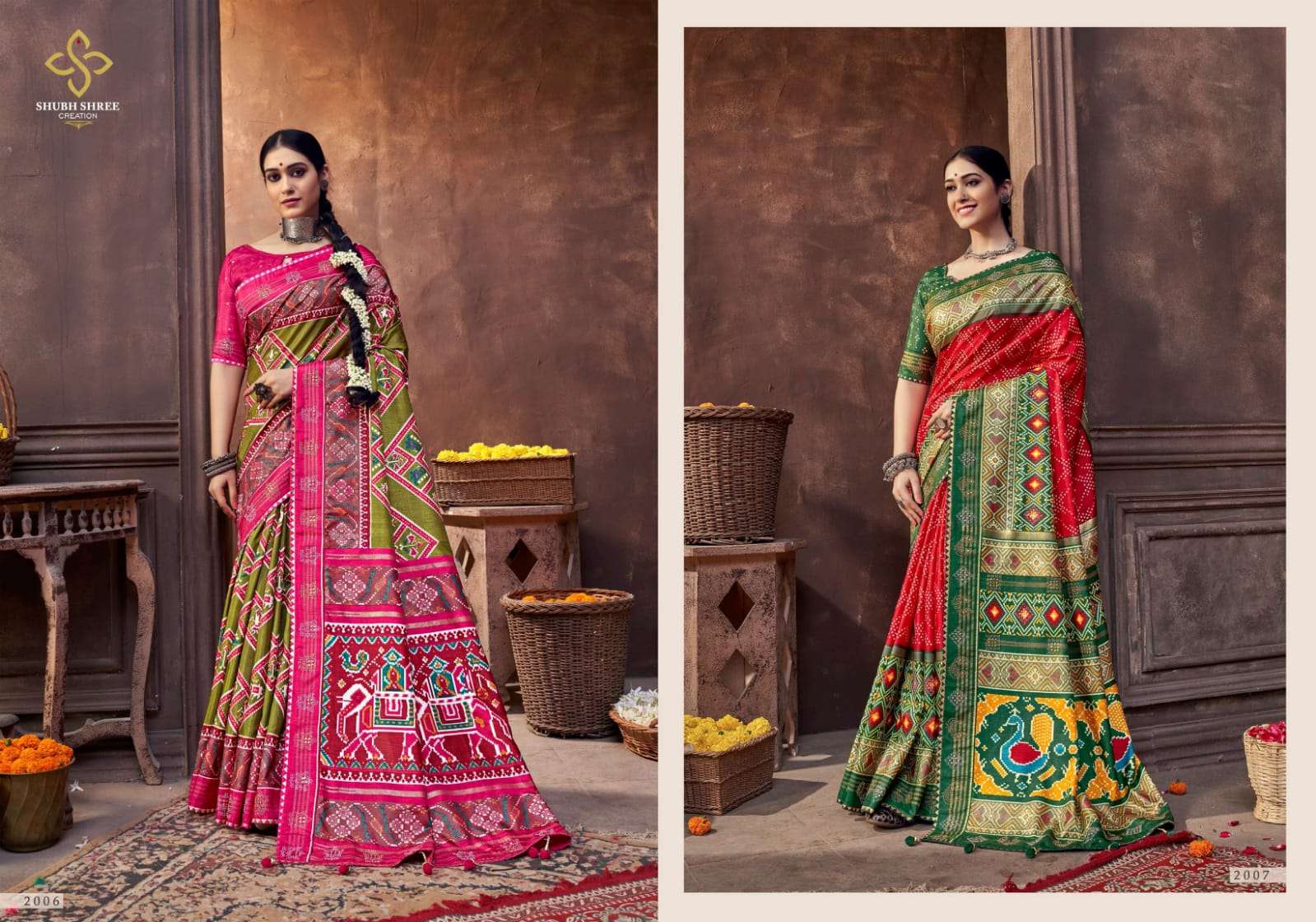 KESARIYA BY SHUBH SHREE 2001 TO 2015 SERIES INDIAN TRADITIONAL WEAR COLLECTION BEAUTIFUL STYLISH FANCY COLORFUL PARTY WEAR & OCCASIONAL WEAR FANCY SAREES AT WHOLESALE PRICE