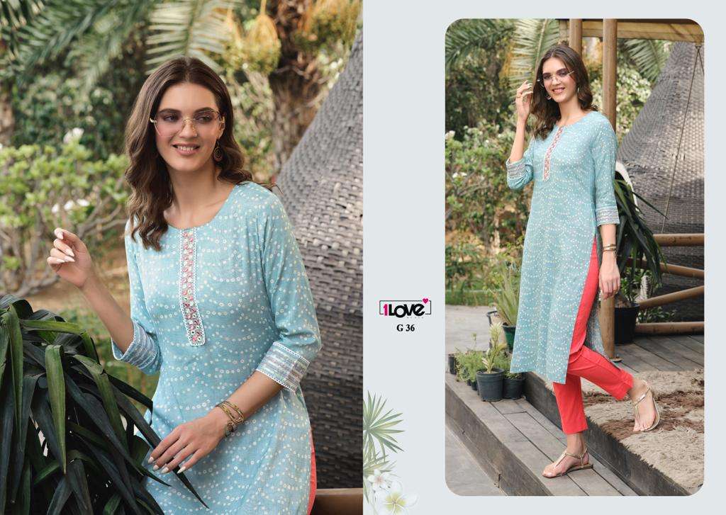 GOLD VOL-3 BY 1 LOVE 31 TO 38 SERIES DESIGNER STYLISH FANCY COLORFUL BEAUTIFUL PARTY WEAR & ETHNIC WEAR COLLECTION PREMIUM RAYON KURTIS AT WHOLESALE PRICE