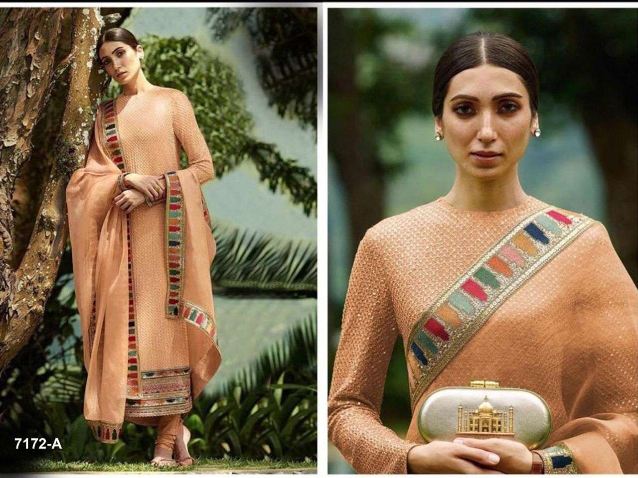 YUVIKA BY FASHID WHOLESALE 7172-A TO 7172-J SERIES DESIGNER PAKISTANI SUITS BEAUTIFUL STYLISH FANCY COLORFUL PARTY WEAR & OCCASIONAL WEAR FAUX GEORGETTE EMBROIDERED DRESSES AT WHOLESALE PRICE