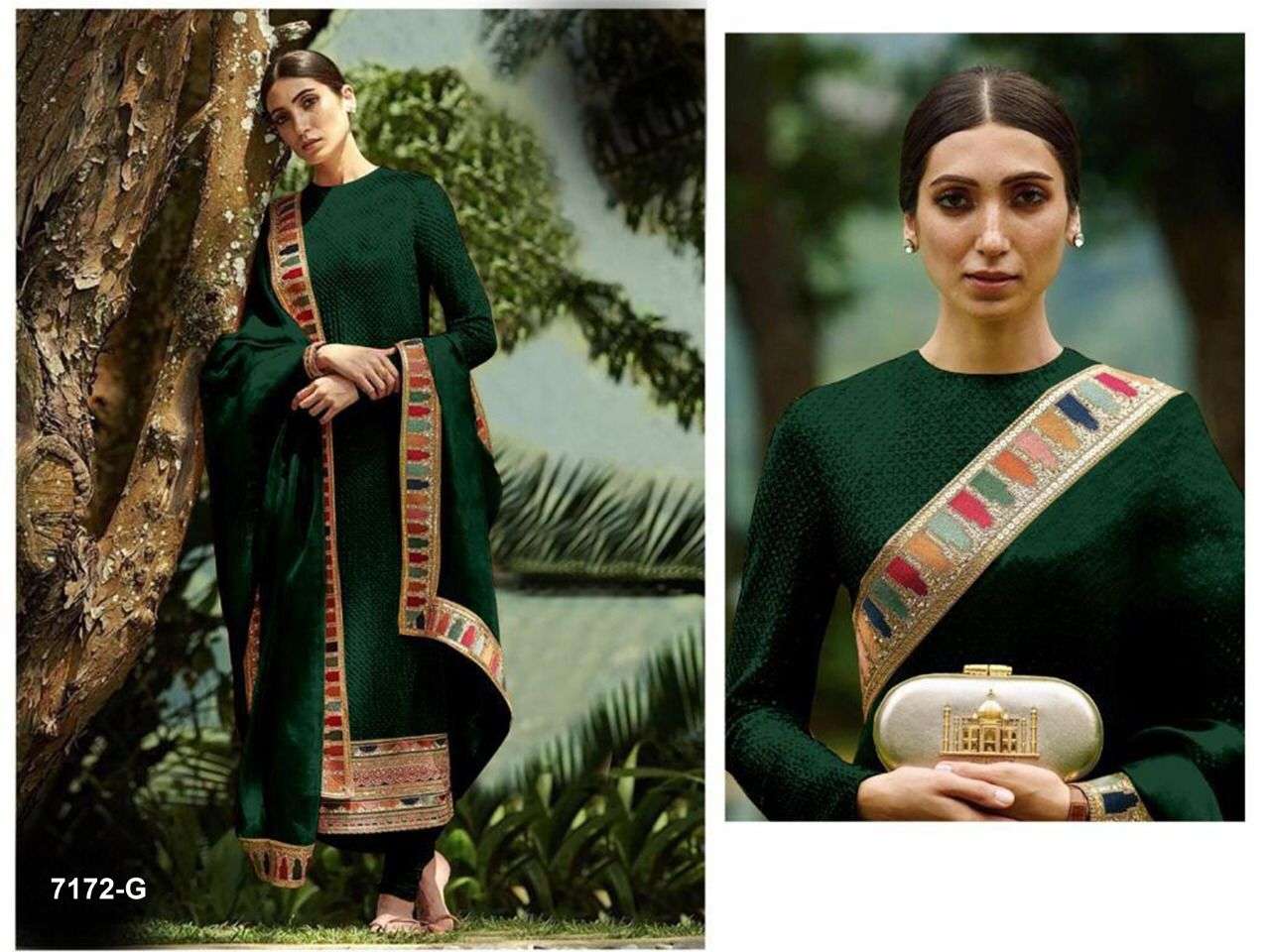 YUVIKA BY FASHID WHOLESALE 7172-A TO 7172-J SERIES DESIGNER PAKISTANI SUITS BEAUTIFUL STYLISH FANCY COLORFUL PARTY WEAR & OCCASIONAL WEAR FAUX GEORGETTE EMBROIDERED DRESSES AT WHOLESALE PRICE