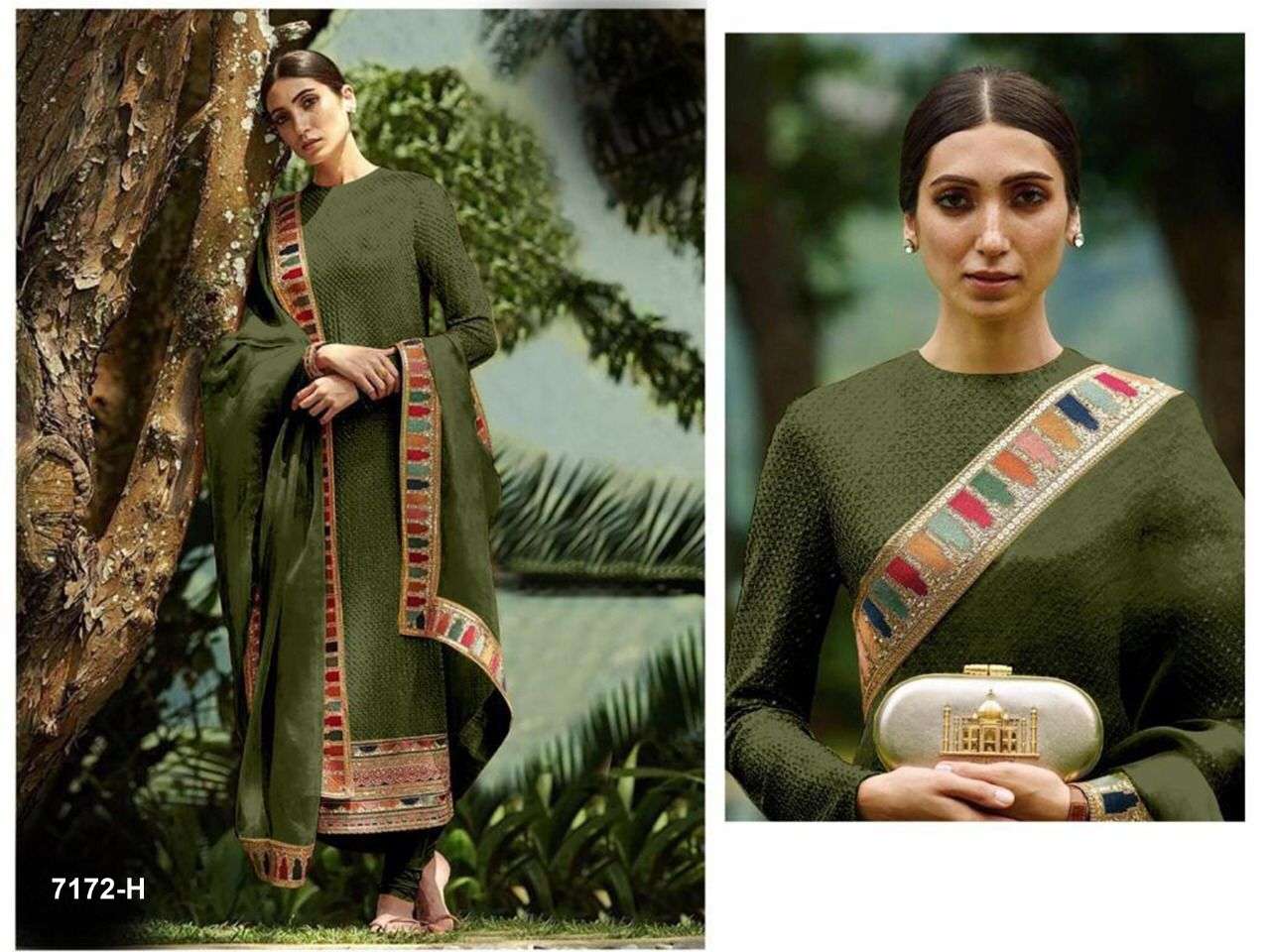 YUVIKA BY FASHID WHOLESALE 7172-A TO 7172-J SERIES DESIGNER PAKISTANI SUITS BEAUTIFUL STYLISH FANCY COLORFUL PARTY WEAR & OCCASIONAL WEAR FAUX GEORGETTE EMBROIDERED DRESSES AT WHOLESALE PRICE