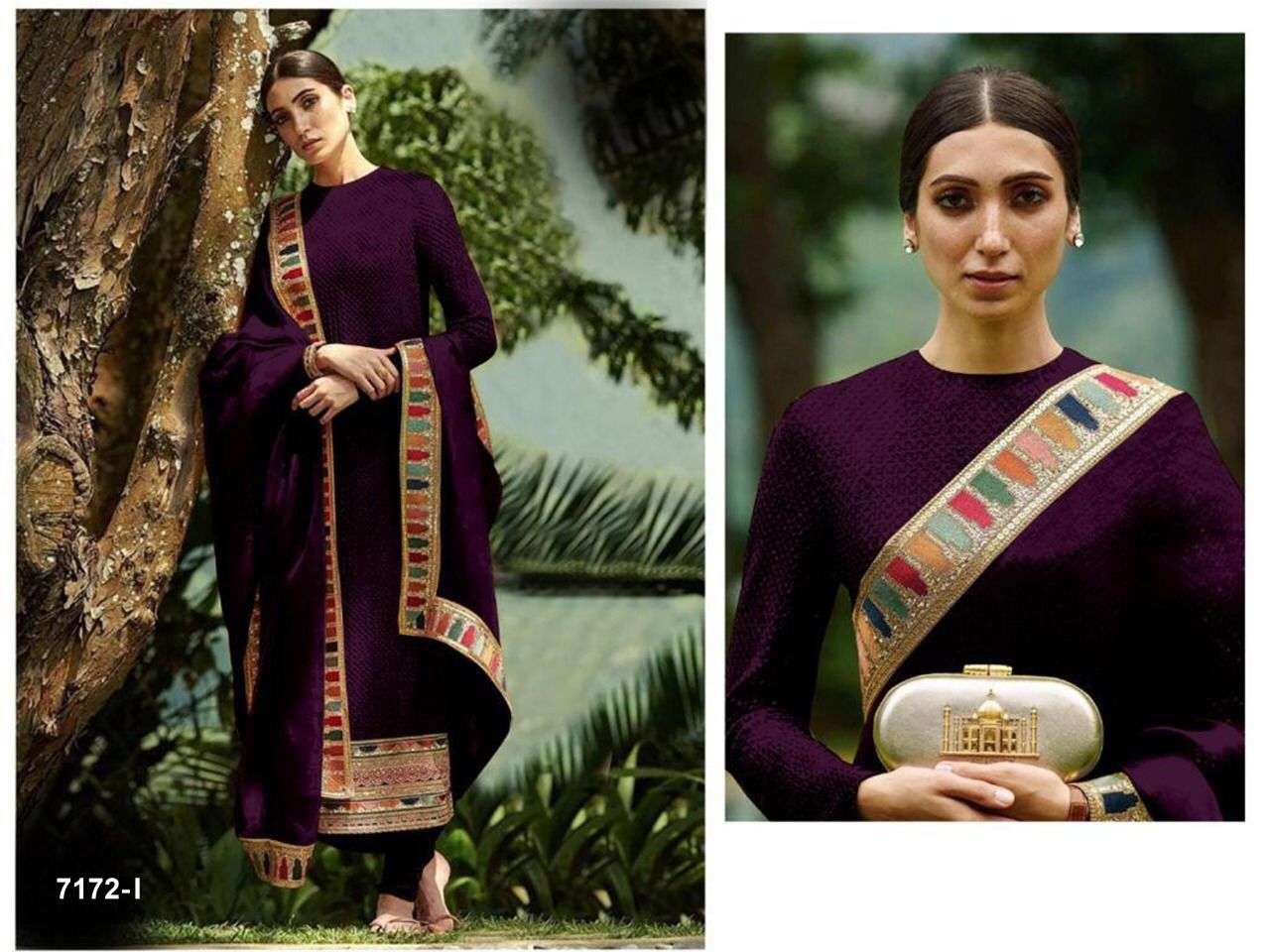 YUVIKA BY FASHID WHOLESALE 7172-A TO 7172-J SERIES DESIGNER PAKISTANI SUITS BEAUTIFUL STYLISH FANCY COLORFUL PARTY WEAR & OCCASIONAL WEAR FAUX GEORGETTE EMBROIDERED DRESSES AT WHOLESALE PRICE