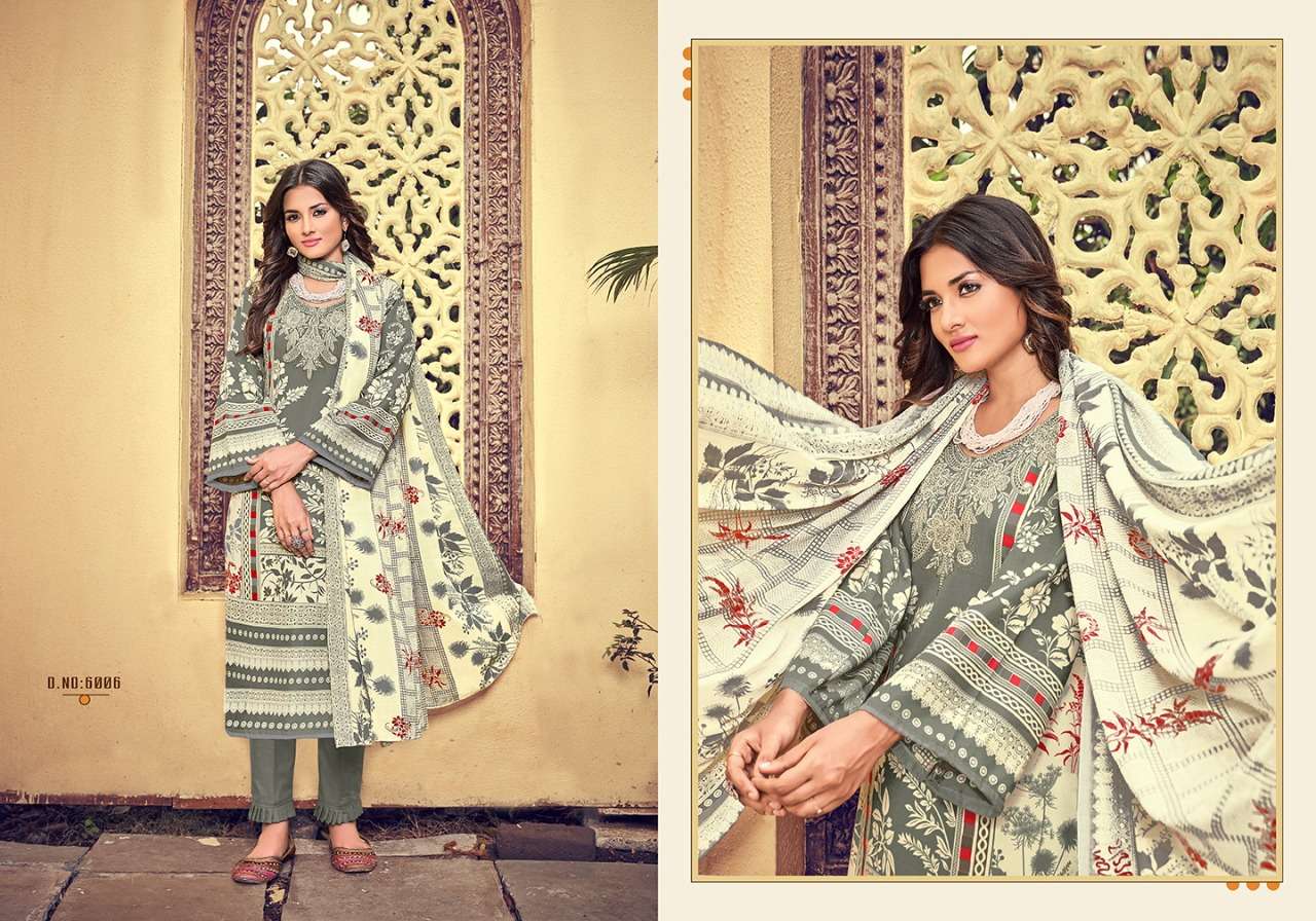 INAYAT VOL-6 BY ADEEVA TRENDZ 6001 TO 6010 SERIES BEAUTIFUL STYLISH SUITS FANCY COLORFUL CASUAL WEAR & ETHNIC WEAR & READY TO WEAR COTTON DIGITAL PRINTED DRESSES AT WHOLESALE PRICE