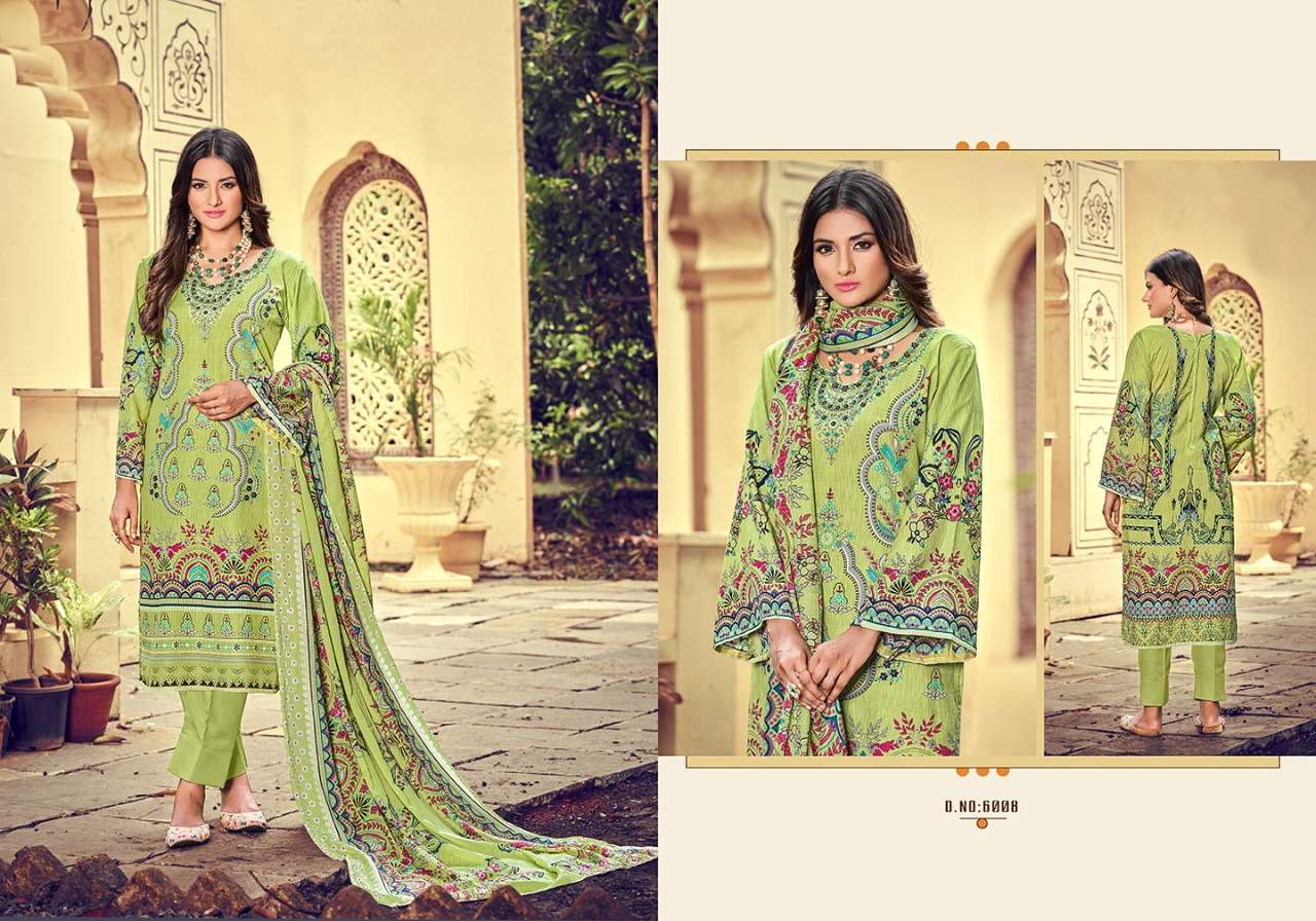 INAYAT VOL-6 BY ADEEVA TRENDZ 6001 TO 6010 SERIES BEAUTIFUL STYLISH SUITS FANCY COLORFUL CASUAL WEAR & ETHNIC WEAR & READY TO WEAR COTTON DIGITAL PRINTED DRESSES AT WHOLESALE PRICE