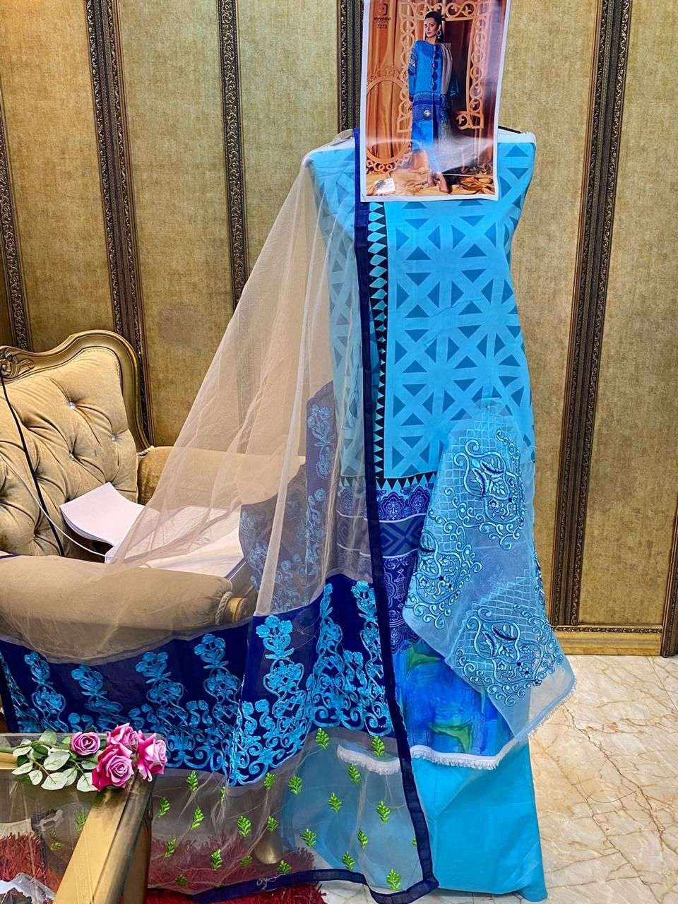 CEREMONY BY SHRADDHA DESIGNER 7271 TO 7274 SERIES BEAUTIFUL PAKISTANI SUITS COLORFUL STYLISH FANCY CASUAL WEAR & ETHNIC WEAR LUXURY LAWN DIGITAL PRINT DRESSES AT WHOLESALE PRICE