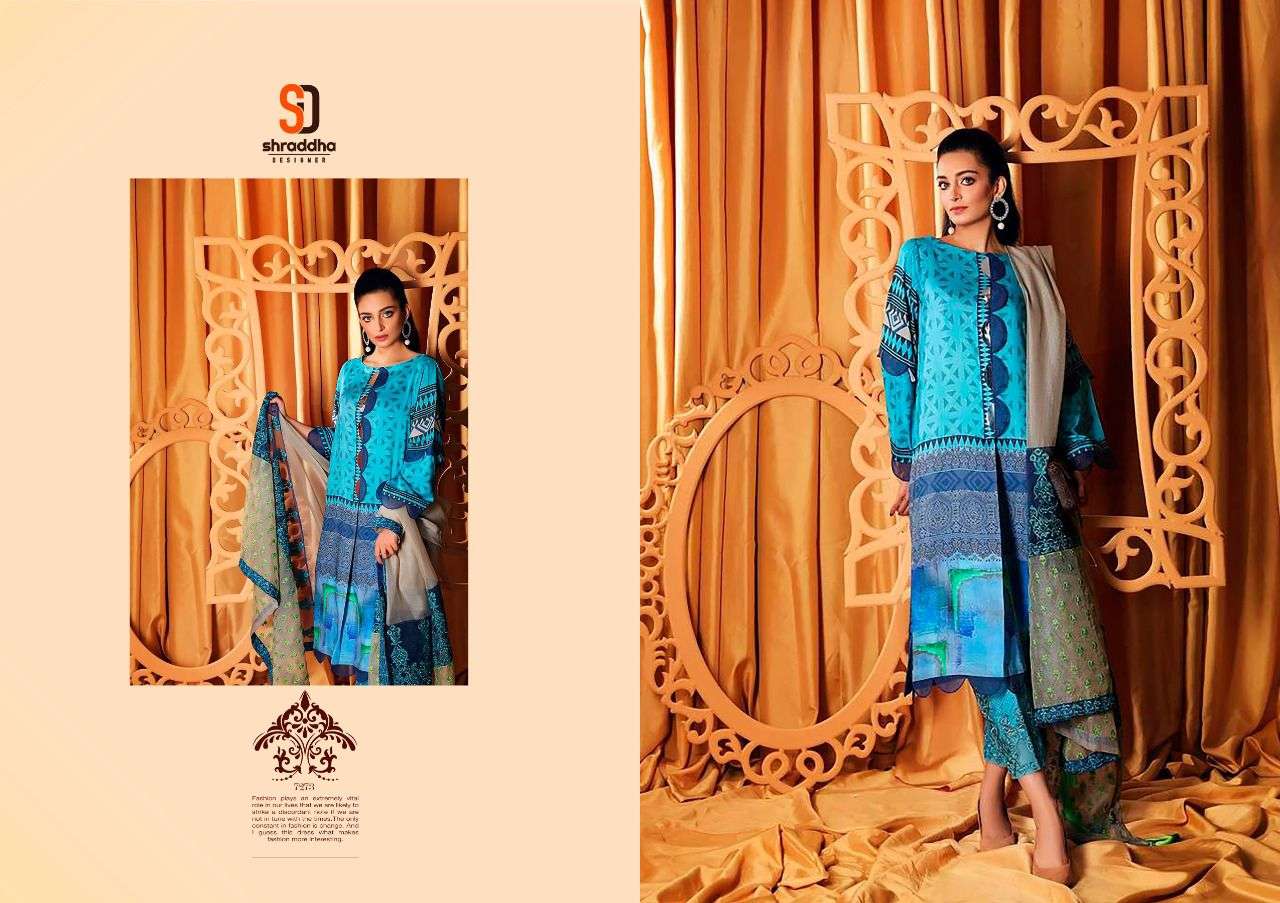 CEREMONY BY SHRADDHA DESIGNER 7271 TO 7274 SERIES BEAUTIFUL PAKISTANI SUITS COLORFUL STYLISH FANCY CASUAL WEAR & ETHNIC WEAR LUXURY LAWN DIGITAL PRINT DRESSES AT WHOLESALE PRICE