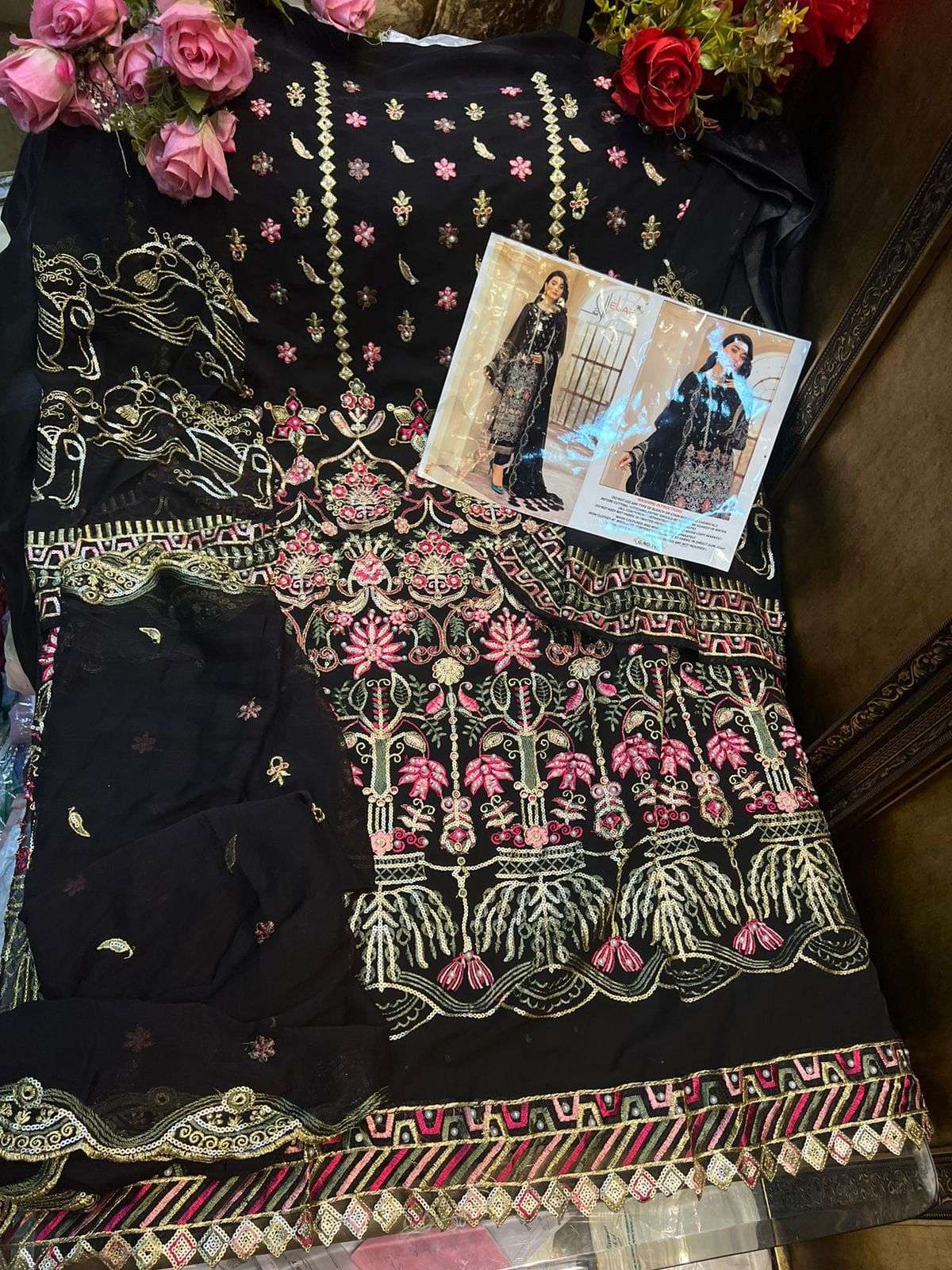 ELAAF HIT DESIGN 149 BY ELAAF BEAUTIFUL PAKISTANI SUITS COLORFUL STYLISH FANCY CASUAL WEAR & ETHNIC WEAR FAUX GEORGETTE DRESSES AT WHOLESALE PRICE