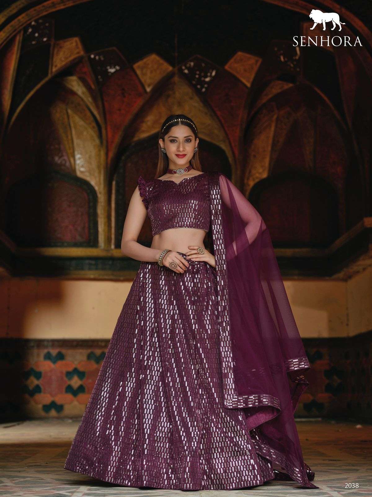 Rang Rangeeli Vol-31 By Senhora Dresses 2037 To 2041 Series Designer Beautiful Navratri Collection Occasional Wear & Party Wear Butterfly Net Lehengas At Wholesale Price