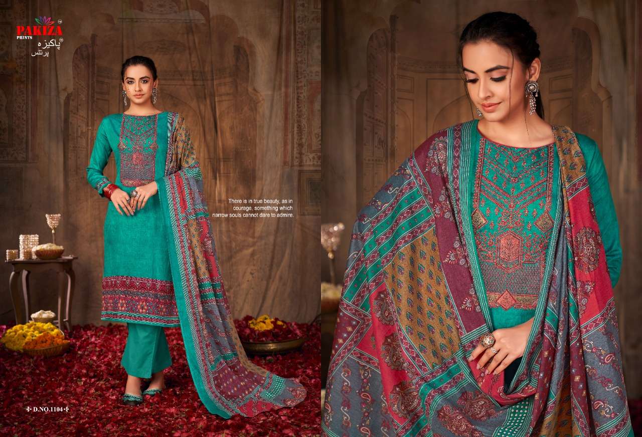 VOLUME VOL-11 BY PAKIZA PRINTS 1101 TO 1110 SERIES BEAUTIFUL SUITS COLORFUL STYLISH FANCY CASUAL WEAR & ETHNIC WEAR LAWN COTTON DRESSES AT WHOLESALE PRICE