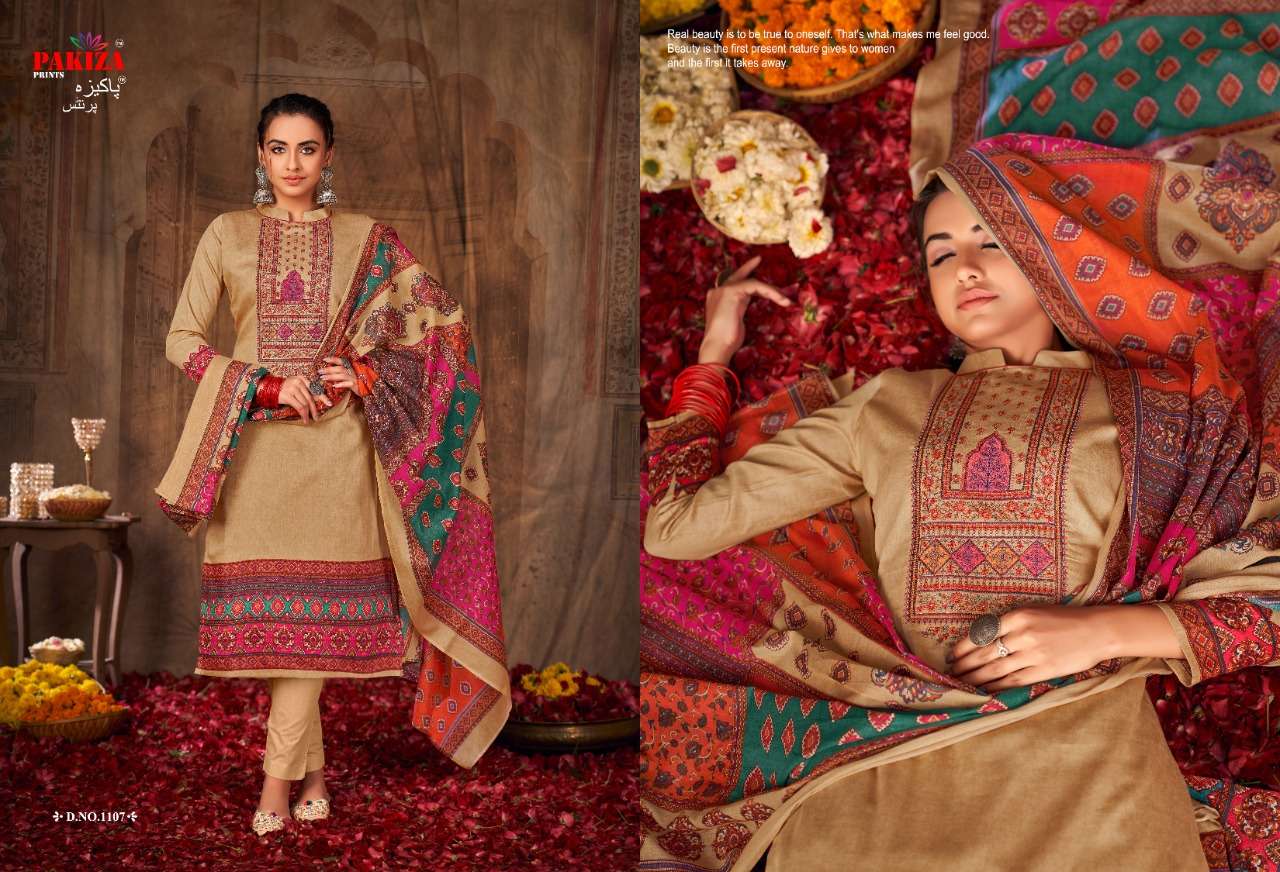 VOLUME VOL-11 BY PAKIZA PRINTS 1101 TO 1110 SERIES BEAUTIFUL SUITS COLORFUL STYLISH FANCY CASUAL WEAR & ETHNIC WEAR LAWN COTTON DRESSES AT WHOLESALE PRICE