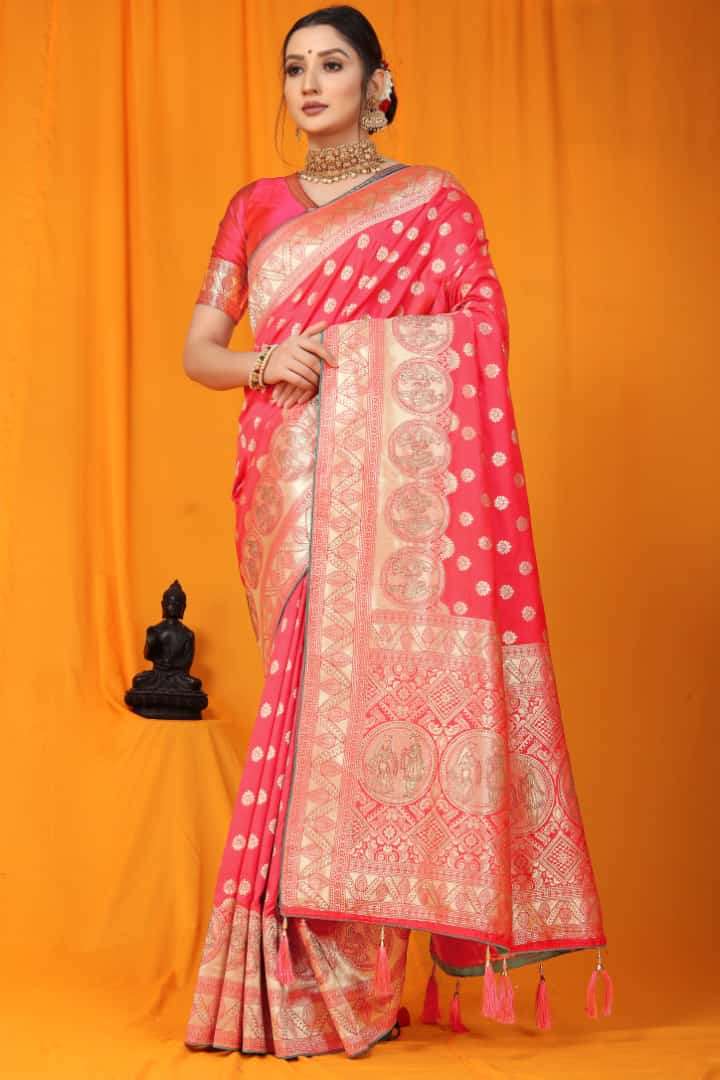 Siroski Silk By Fashid Wholesale 01 To 06 Series Indian Traditional Wear Collection Beautiful Stylish Fancy Colorful Party Wear & Occasional Wear Pure Silk Sarees At Wholesale Price