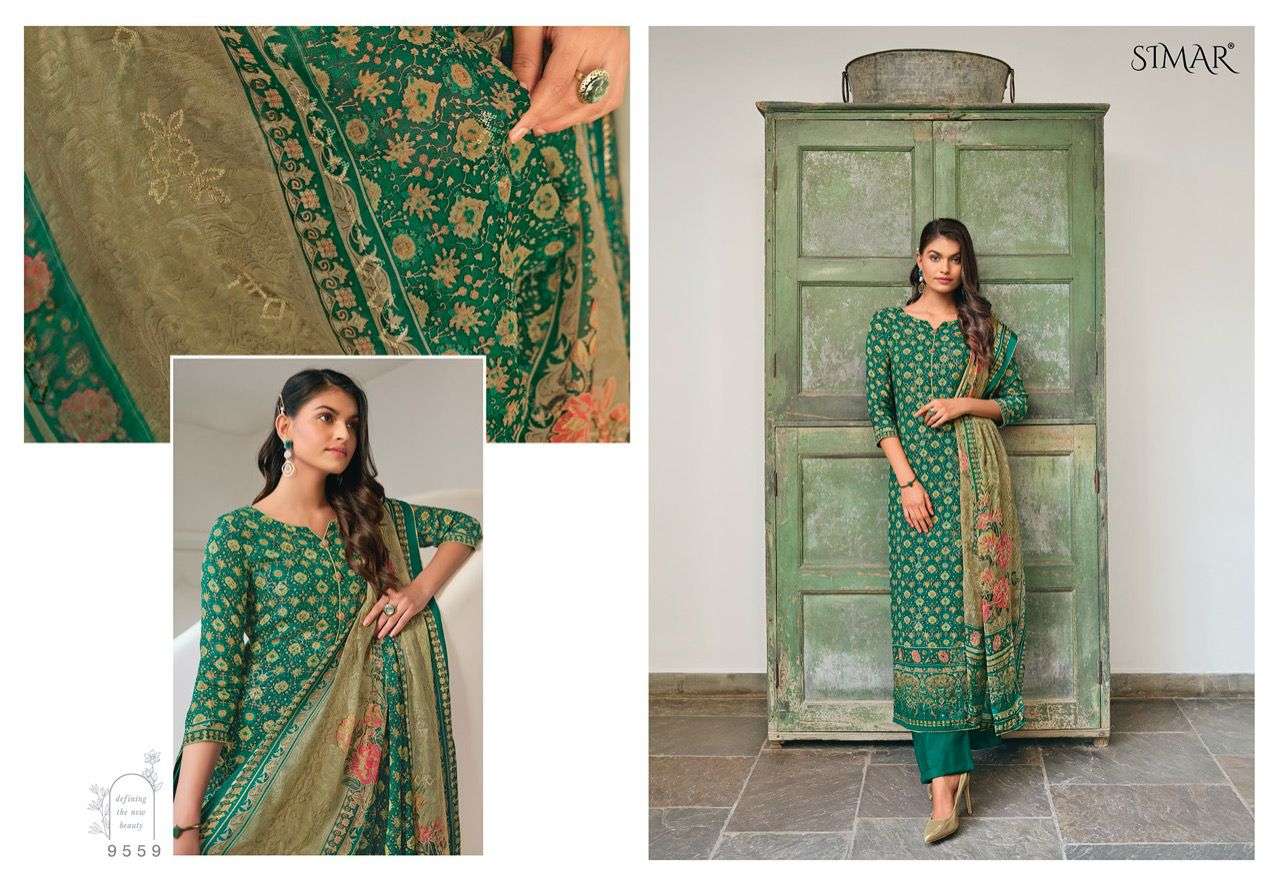 MAHNOOR VOL-2 BY GLOSSY 9558 TO 9565 SERIES BEAUTIFUL PAKISTANI SUITS COLORFUL STYLISH FANCY CASUAL WEAR & ETHNIC WEAR VISCOSE MUSLIN DIGITAL PRINT DRESSES AT WHOLESALE PRICE