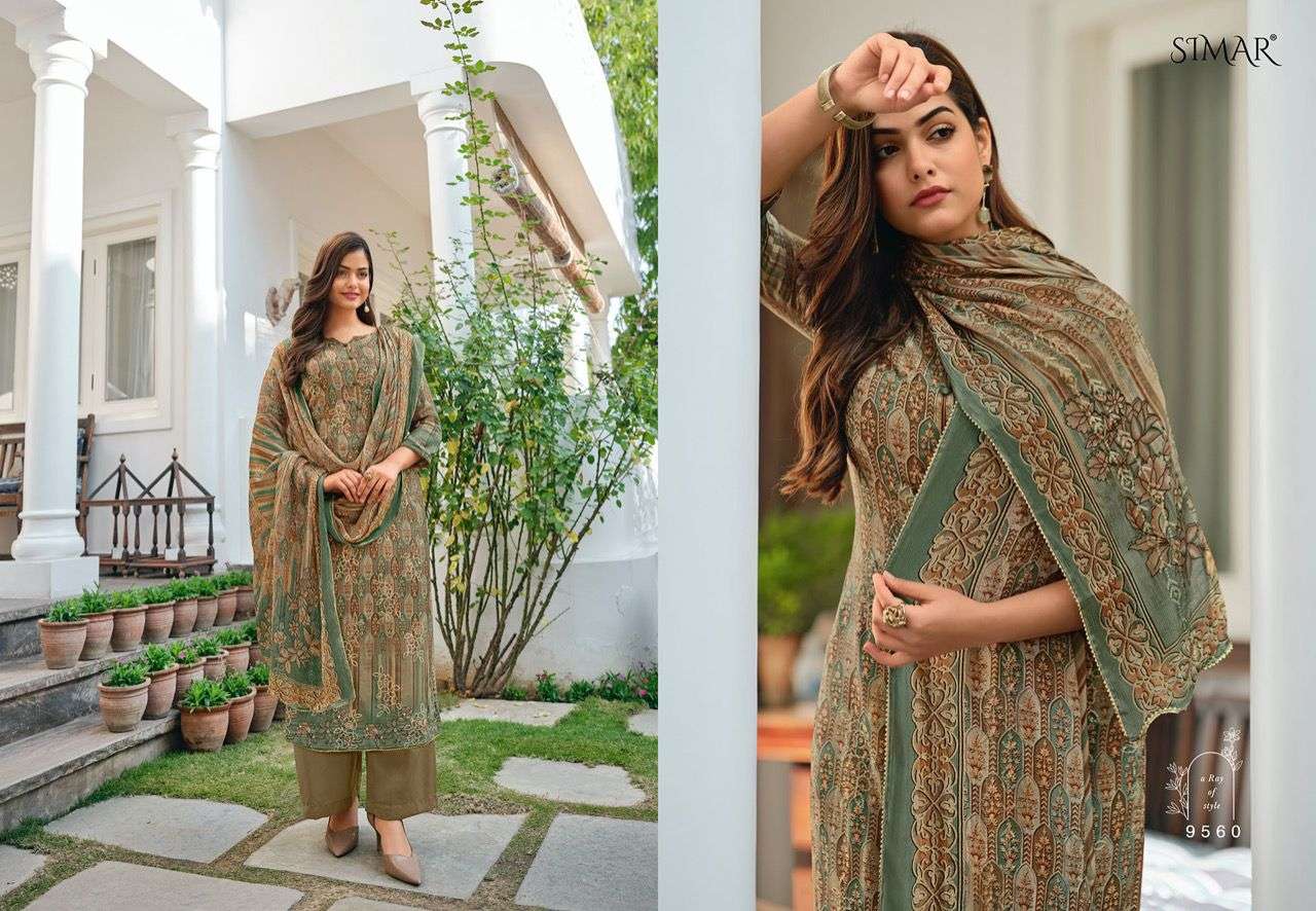 MAHNOOR VOL-2 BY GLOSSY 9558 TO 9565 SERIES BEAUTIFUL PAKISTANI SUITS COLORFUL STYLISH FANCY CASUAL WEAR & ETHNIC WEAR VISCOSE MUSLIN DIGITAL PRINT DRESSES AT WHOLESALE PRICE