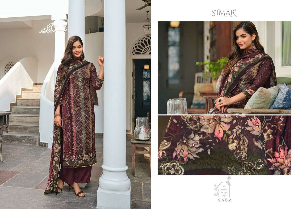 MAHNOOR VOL-2 BY GLOSSY 9558 TO 9565 SERIES BEAUTIFUL PAKISTANI SUITS COLORFUL STYLISH FANCY CASUAL WEAR & ETHNIC WEAR VISCOSE MUSLIN DIGITAL PRINT DRESSES AT WHOLESALE PRICE