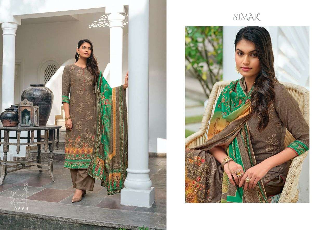 MAHNOOR VOL-2 BY GLOSSY 9558 TO 9565 SERIES BEAUTIFUL PAKISTANI SUITS COLORFUL STYLISH FANCY CASUAL WEAR & ETHNIC WEAR VISCOSE MUSLIN DIGITAL PRINT DRESSES AT WHOLESALE PRICE
