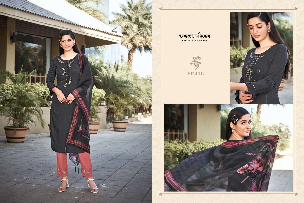 INAYAT BY VASTRIKAA 218 TO 223 SERIES BEAUTIFUL SUITS COLORFUL STYLISH FANCY CASUAL WEAR & ETHNIC WEAR RAYON WEAVING DRESSES AT WHOLESALE PRICE