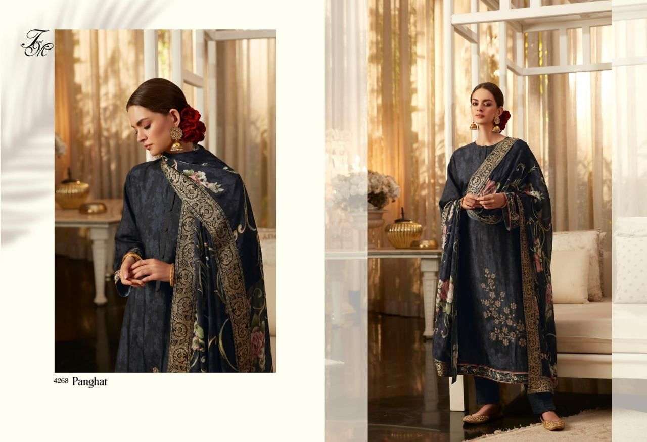 PANGHAT BY T AND M DESIGNER STUDIO BEAUTIFUL SUITS COLORFUL STYLISH FANCY CASUAL WEAR & ETHNIC WEAR RUSSIAN SILK PRINT DRESSES AT WHOLESALE PRICE