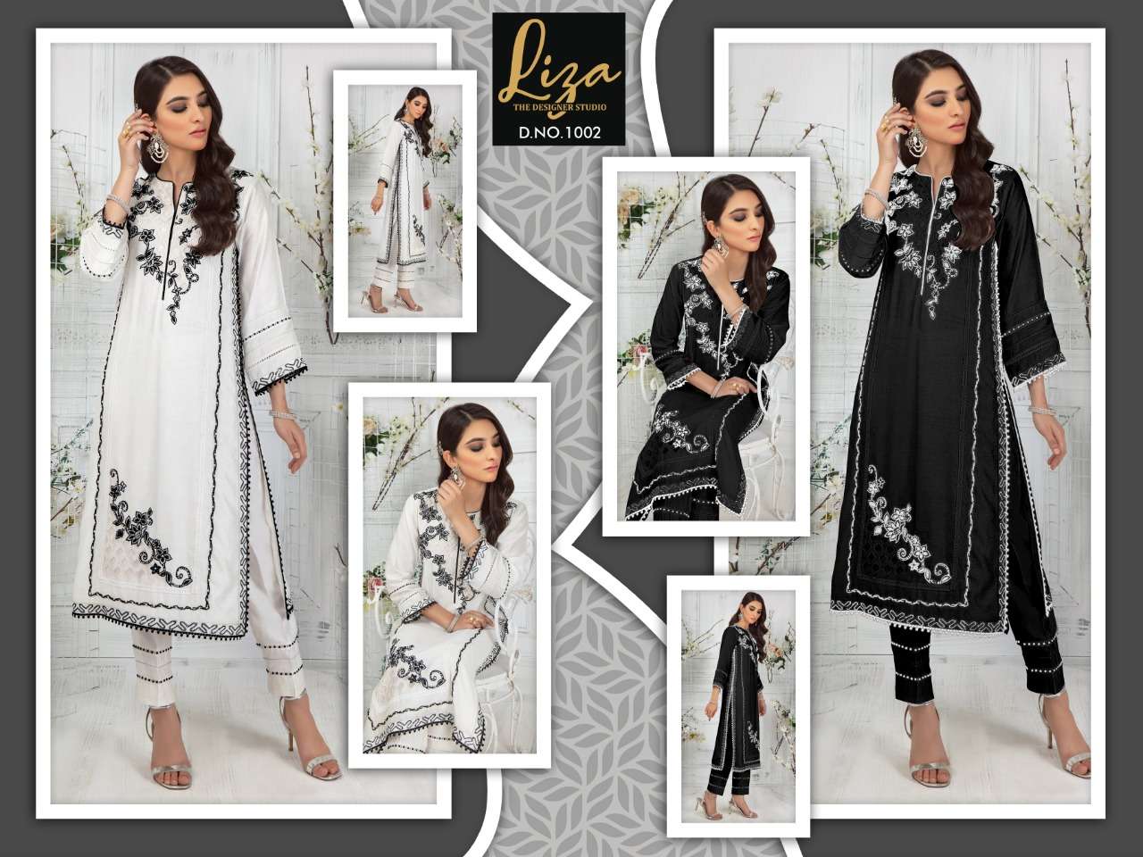 LIZA-1002 COLOURS BY LIZA 1002-A TO 1002-B SERIES DESIGNER STYLISH FANCY COLORFUL BEAUTIFUL PARTY WEAR & ETHNIC WEAR COLLECTION PURE GEORGETTE KURTIS WITH BOTTOM AT WHOLESALE PRICE