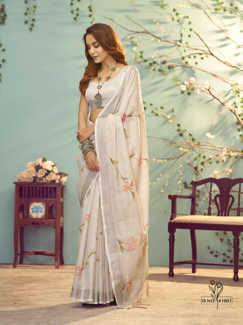 Rashmi Silk By Rajpath 41001 To 41006 Series Indian Traditional Wear Collection Beautiful Stylish Fancy Colorful Party Wear & Occasional Wear Linen Silk Sarees At Wholesale Price