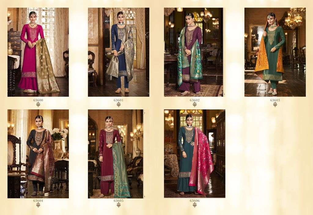 NAFS BY RIANA 63600 TO 63606 SERIES BEAUTIFUL SUITS COLORFUL STYLISH FANCY CASUAL WEAR & ETHNIC WEAR CREPE EMBROIDERED DRESSES AT WHOLESALE PRICE