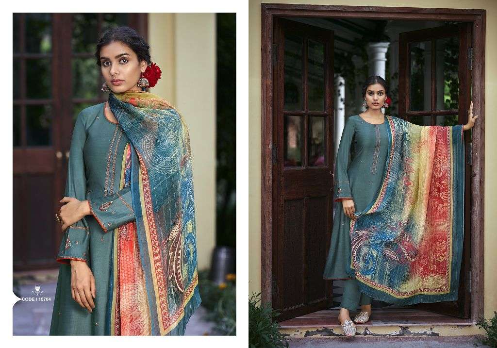 SURALI BY RIANA 15700 TO 15706 SERIES BEAUTIFUL SUITS COLORFUL STYLISH FANCY CASUAL WEAR & ETHNIC WEAR PURE SILK EMBROIDERED DRESSES AT WHOLESALE PRICE