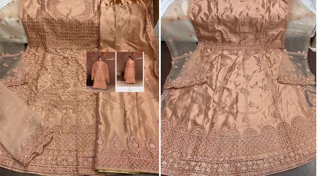 MISHAAL 101 SERIES BY MISHAAL FAB 101 TO 104 SERIES BEAUTIFUL PAKISTANI SUITS STYLISH COLORFUL FANCY CASUAL WEAR & ETHNIC WEAR NET EMBROIDERED DRESSES AT WHOLESALE PRICE