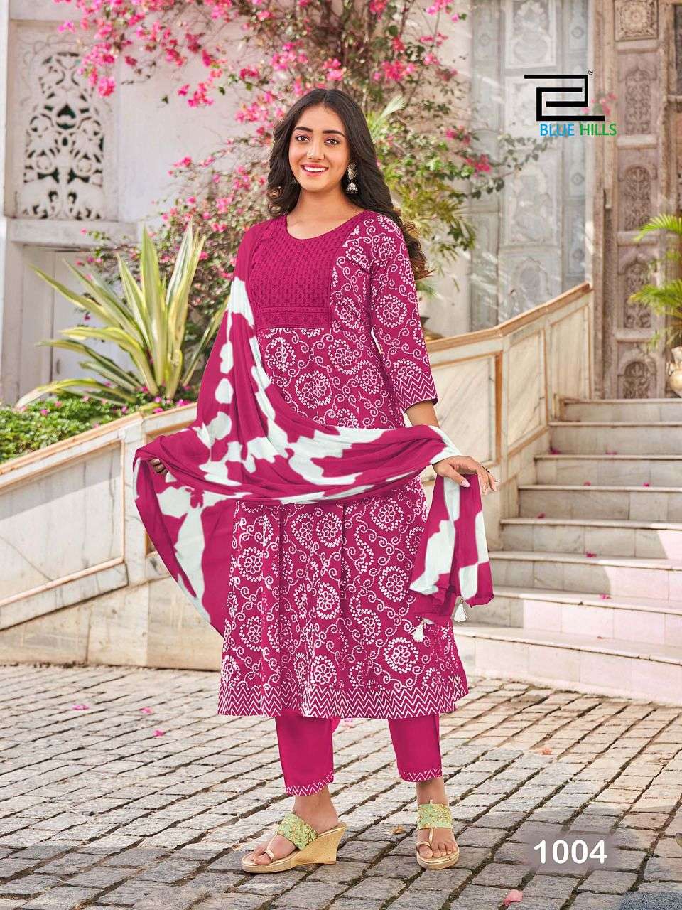 BHOOL BHULAIYAA BY BLUE HILLS 1001 TO 1008 SERIES BEAUTIFUL SUITS COLORFUL STYLISH FANCY CASUAL WEAR & ETHNIC WEAR RAYON DRESSES AT WHOLESALE PRICE