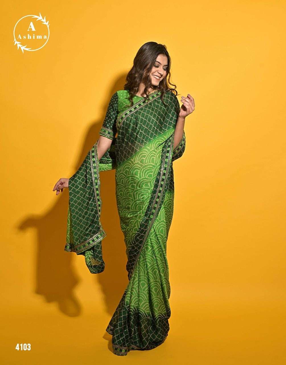 LP BY ASHIMA 4101 TO 4108 SERIES INDIAN TRADITIONAL WEAR COLLECTION BEAUTIFUL STYLISH FANCY COLORFUL PARTY WEAR & OCCASIONAL WEAR CHIFFON SAREES AT WHOLESALE PRICE
