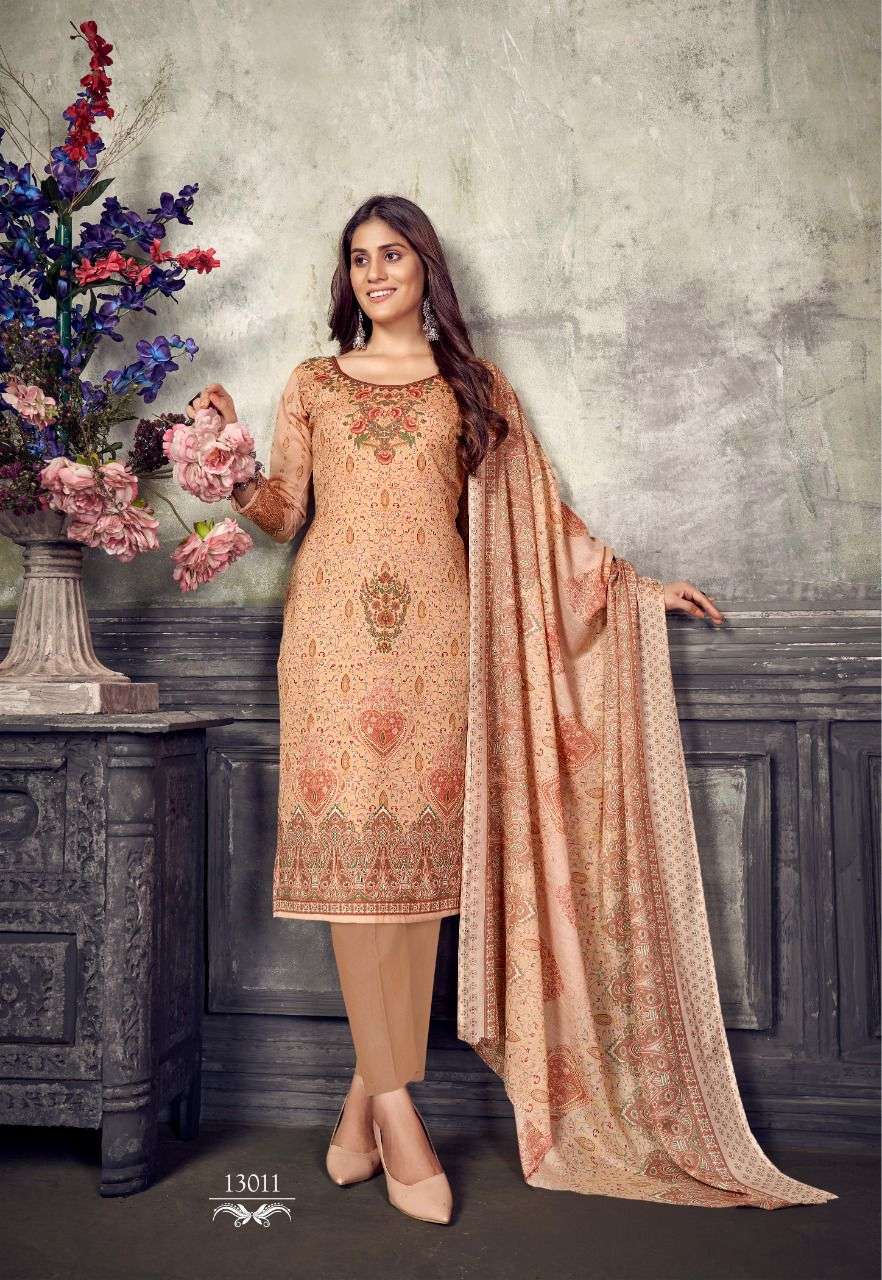 PAKIZAA VOL-13 BY SHIV GORI SILK MILLS 13001 TO 13012 SERIES BEAUTIFUL STYLISH SHARARA SUITS FANCY COLORFUL CASUAL WEAR & ETHNIC WEAR & READY TO WEAR HEAVY COTTON PRINTED DRESSES AT WHOLESALE PRICE