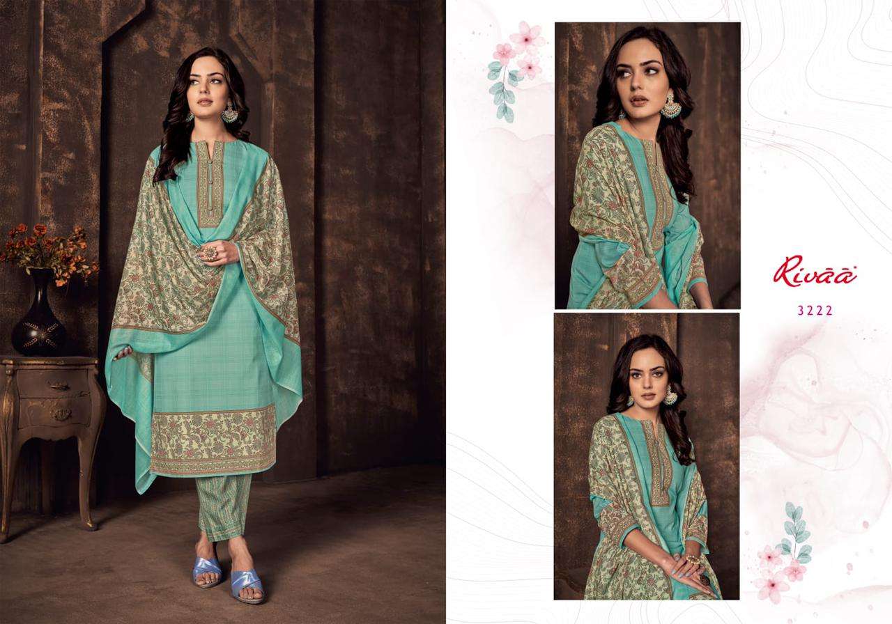 BASANT BY RIVAA 3219 TO 3225 SERIES BEAUTIFUL SUITS COLORFUL STYLISH FANCY CASUAL WEAR & ETHNIC WEAR COTTON DIGITAL PRINT DRESSES AT WHOLESALE PRICE