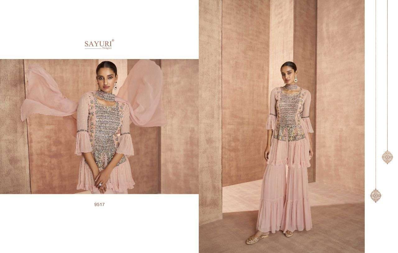 Empress By Sayuri 9513 To 9517 Series Designer Beautiful Navratri Collection Occasional Wear & Party Wear Chinnon Lehengas At Wholesale Price