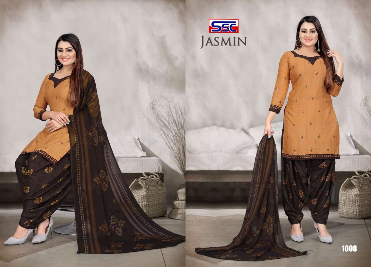 JASMIN VOL-24 BY SHREE SHANTI CREATION 1001 TO 1012 SERIES BEAUTIFUL SUITS STYLISH FANCY COLORFUL PARTY WEAR & OCCASIONAL WEAR HEAVY MICRO PRINT DRESSES AT WHOLESALE PRICE