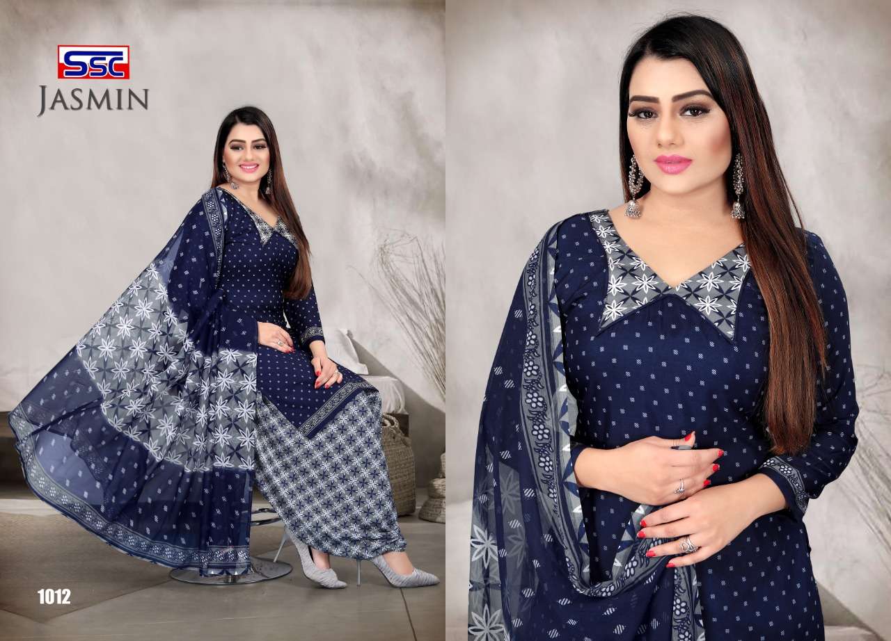 JASMIN VOL-24 BY SHREE SHANTI CREATION 1001 TO 1012 SERIES BEAUTIFUL SUITS STYLISH FANCY COLORFUL PARTY WEAR & OCCASIONAL WEAR HEAVY MICRO PRINT DRESSES AT WHOLESALE PRICE