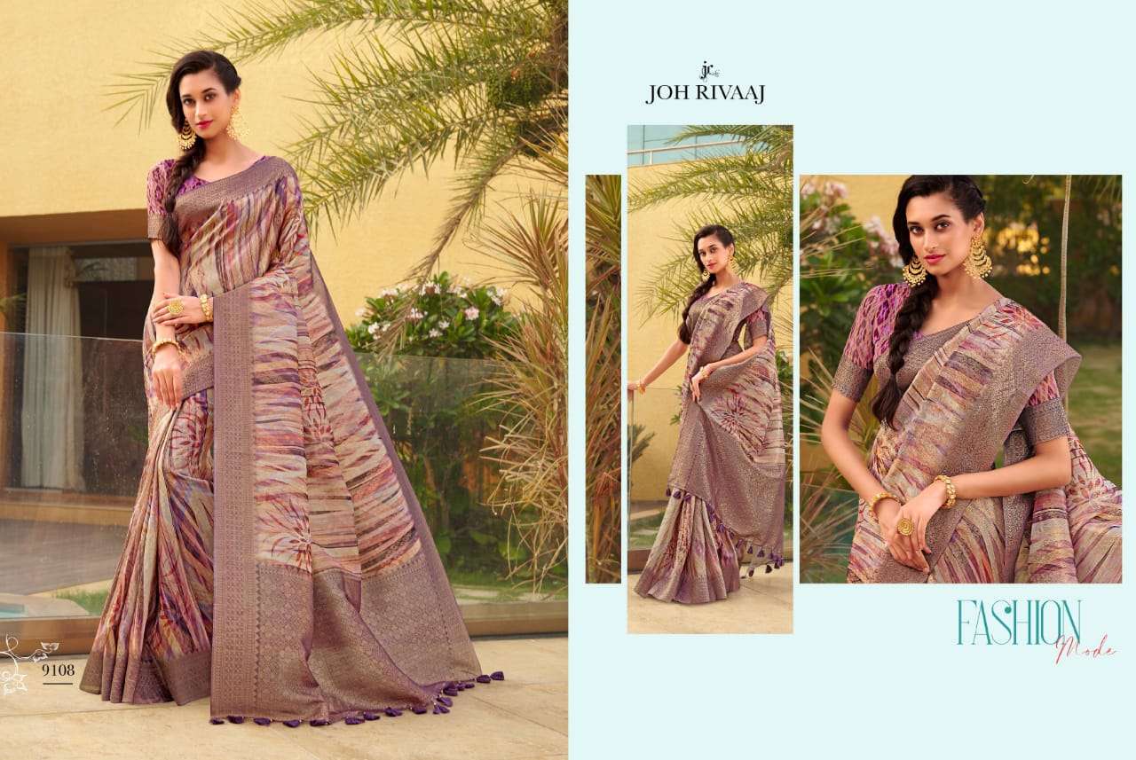 CHHAPAI VOL-2 BY JOH RIVAAJ 9101 TO 9109 SERIES INDIAN TRADITIONAL WEAR COLLECTION BEAUTIFUL STYLISH FANCY COLORFUL PARTY WEAR & OCCASIONAL WEAR SILK SAREES AT WHOLESALE PRICE