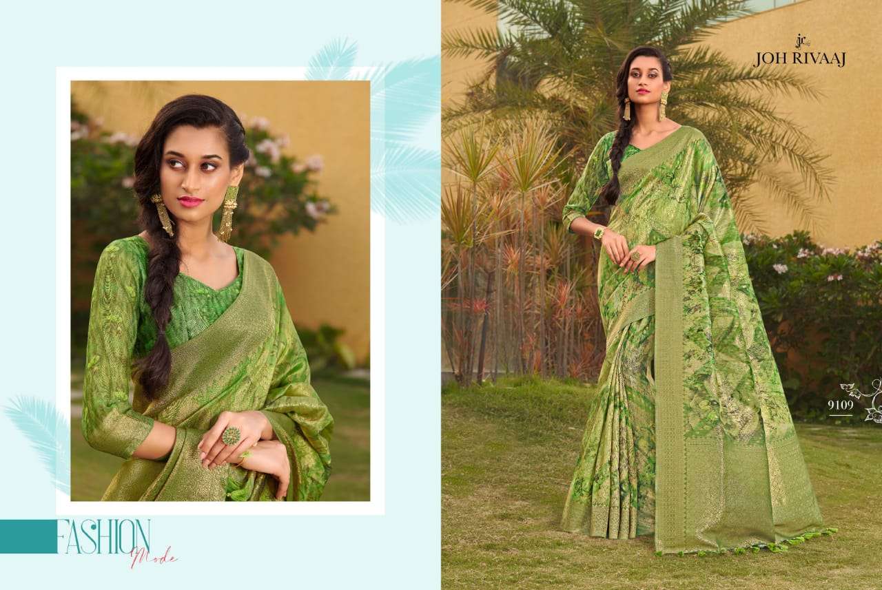 CHHAPAI VOL-2 BY JOH RIVAAJ 9101 TO 9109 SERIES INDIAN TRADITIONAL WEAR COLLECTION BEAUTIFUL STYLISH FANCY COLORFUL PARTY WEAR & OCCASIONAL WEAR SILK SAREES AT WHOLESALE PRICE