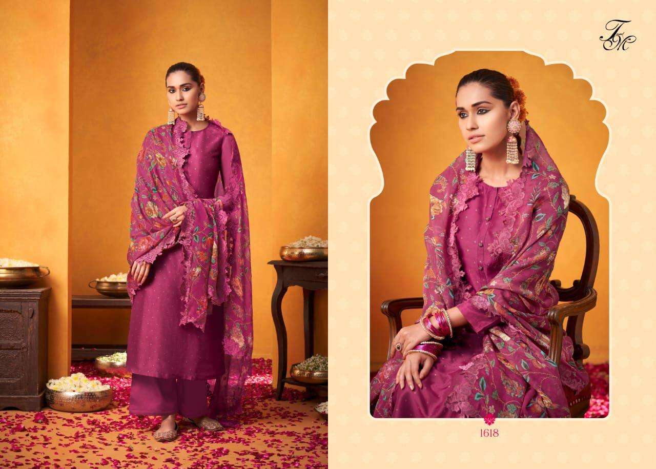 POSY BLOOM BY T AND M DESIGNER STUDIO BEAUTIFUL SUITS COLORFUL STYLISH FANCY CASUAL WEAR & ETHNIC WEAR SILK JACQUARD DRESSES AT WHOLESALE PRICE