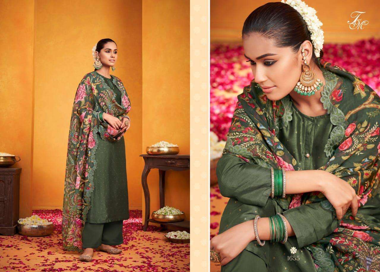 POSY BLOOM BY T AND M DESIGNER STUDIO BEAUTIFUL SUITS COLORFUL STYLISH FANCY CASUAL WEAR & ETHNIC WEAR SILK JACQUARD DRESSES AT WHOLESALE PRICE