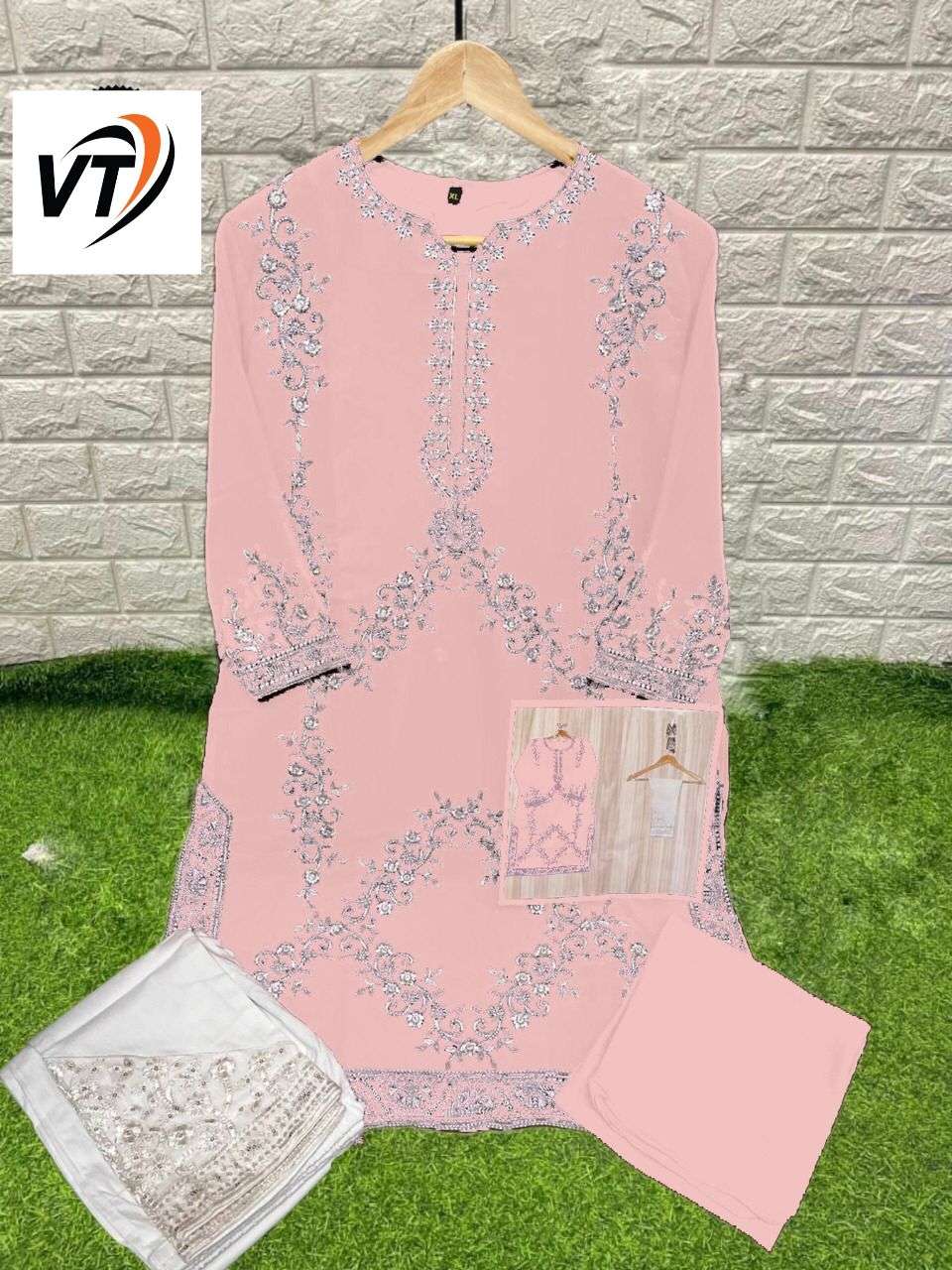 VT-1051 BY VIRATRA TEX 1051-A TO 1051-G SERIES BEAUTIFUL PAKISTANI SUITS STYLISH COLORFUL FANCY CASUAL WEAR & ETHNIC WEAR FAUX GEORGETTE DRESSES AT WHOLESALE PRICE