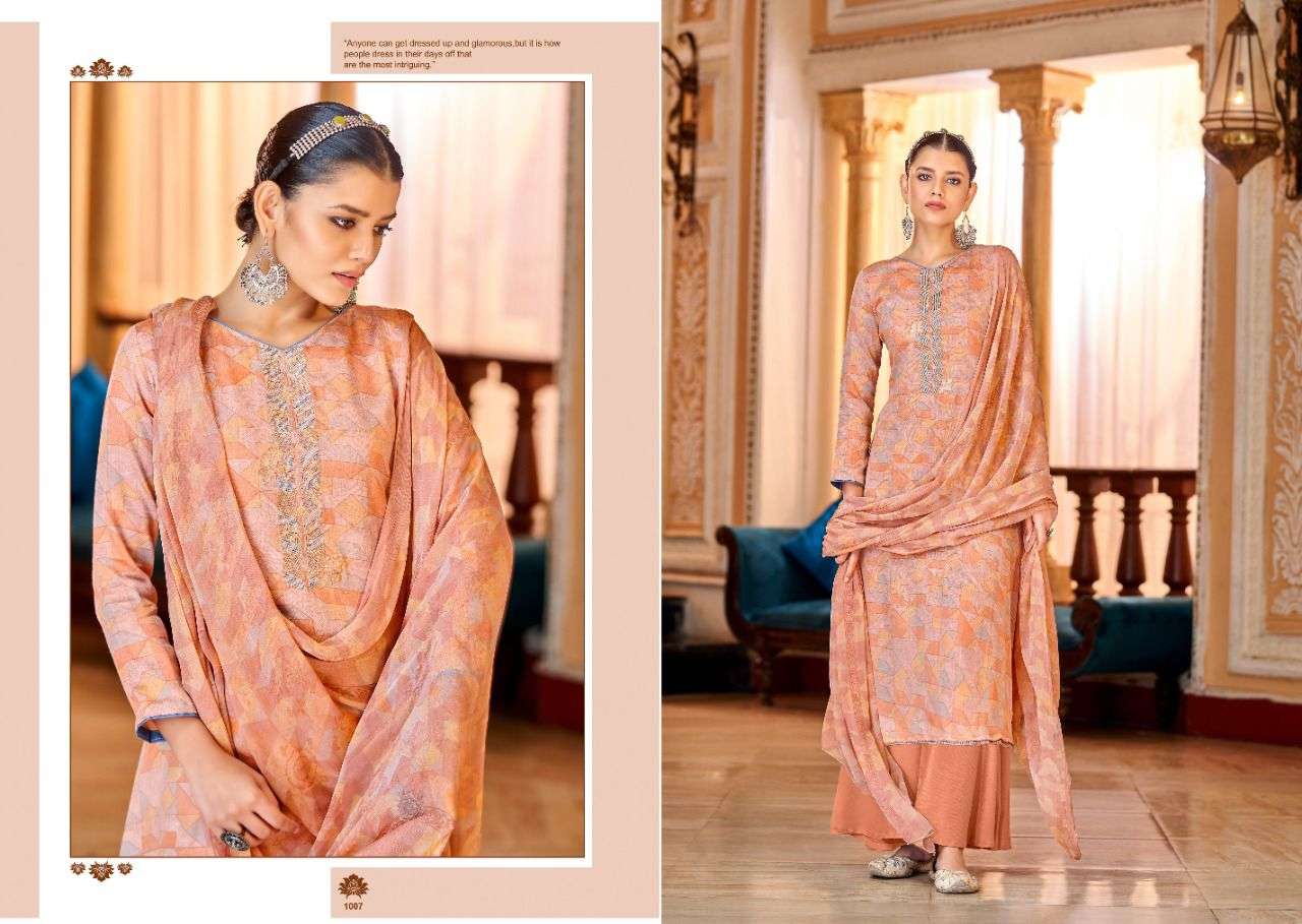 SUKOON BY SALVI FASHION 1001 TO 1008 SERIES BEAUTIFUL SUITS COLORFUL STYLISH FANCY CASUAL WEAR & ETHNIC WEAR JAM SILK PRINT DRESSES AT WHOLESALE PRICE