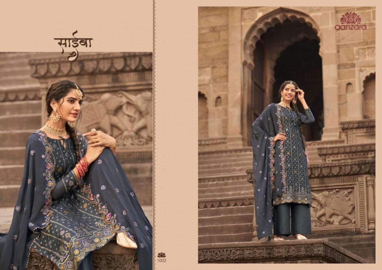 CHITVAN BY AANZARA 1001 TO 1006 SERIES BEAUTIFUL SUITS COLORFUL STYLISH FANCY CASUAL WEAR & ETHNIC WEAR PURE SILK DRESSES AT WHOLESALE PRICE