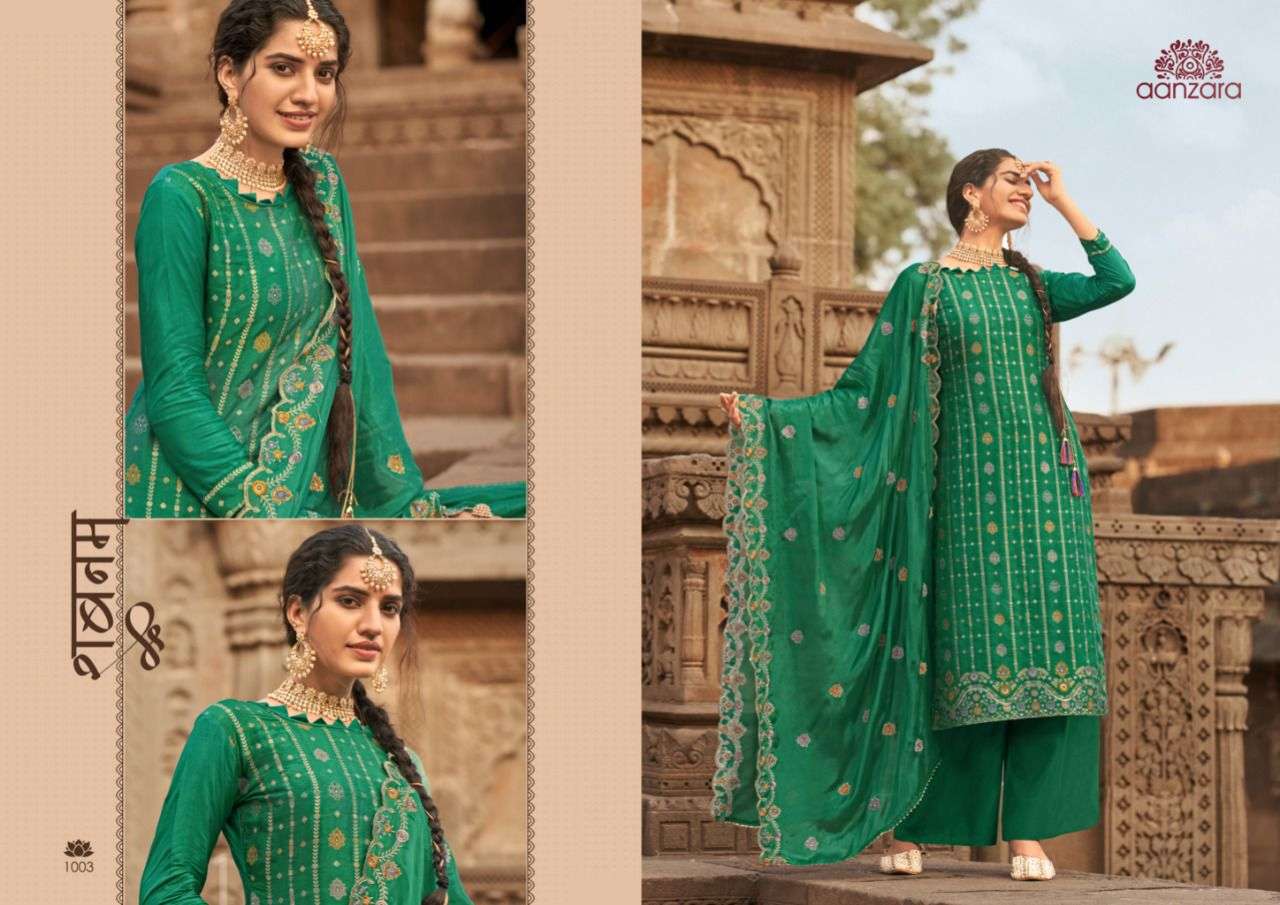 CHITVAN BY AANZARA 1001 TO 1006 SERIES BEAUTIFUL SUITS COLORFUL STYLISH FANCY CASUAL WEAR & ETHNIC WEAR PURE SILK DRESSES AT WHOLESALE PRICE