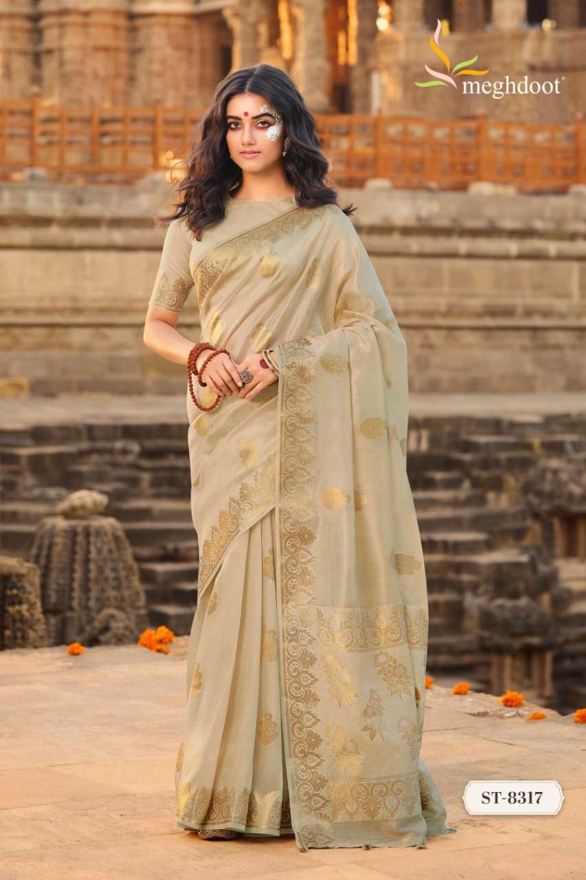 SHUDDHI BY MEGHDOOT 8309 TO 8316 SERIES INDIAN TRADITIONAL WEAR COLLECTION BEAUTIFUL STYLISH FANCY COLORFUL PARTY WEAR & OCCASIONAL WEAR SOFT SILK SAREES AT WHOLESALE PRICE