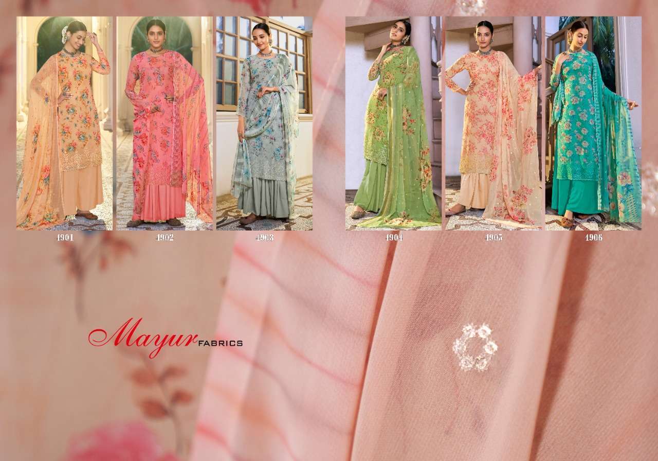VANDANA BY MAYUR FABRICS 4901 TO 4906 SERIES BEAUTIFUL SUITS COLORFUL STYLISH FANCY CASUAL WEAR & ETHNIC WEAR PURE COTTON PRINT DRESSES AT WHOLESALE PRICE