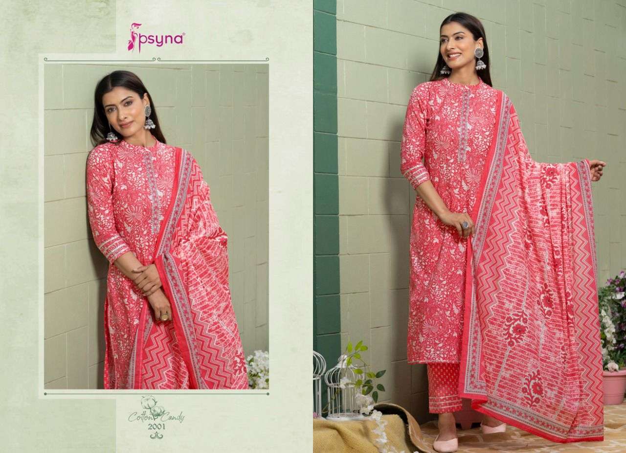 COTTON CANDY VOL-2 BY PSYNA 2001 TO 2008 SERIES BEAUTIFUL SUITS COLORFUL STYLISH FANCY CASUAL WEAR & ETHNIC WEAR CAMBRIC COTTON DRESSES AT WHOLESALE PRICE