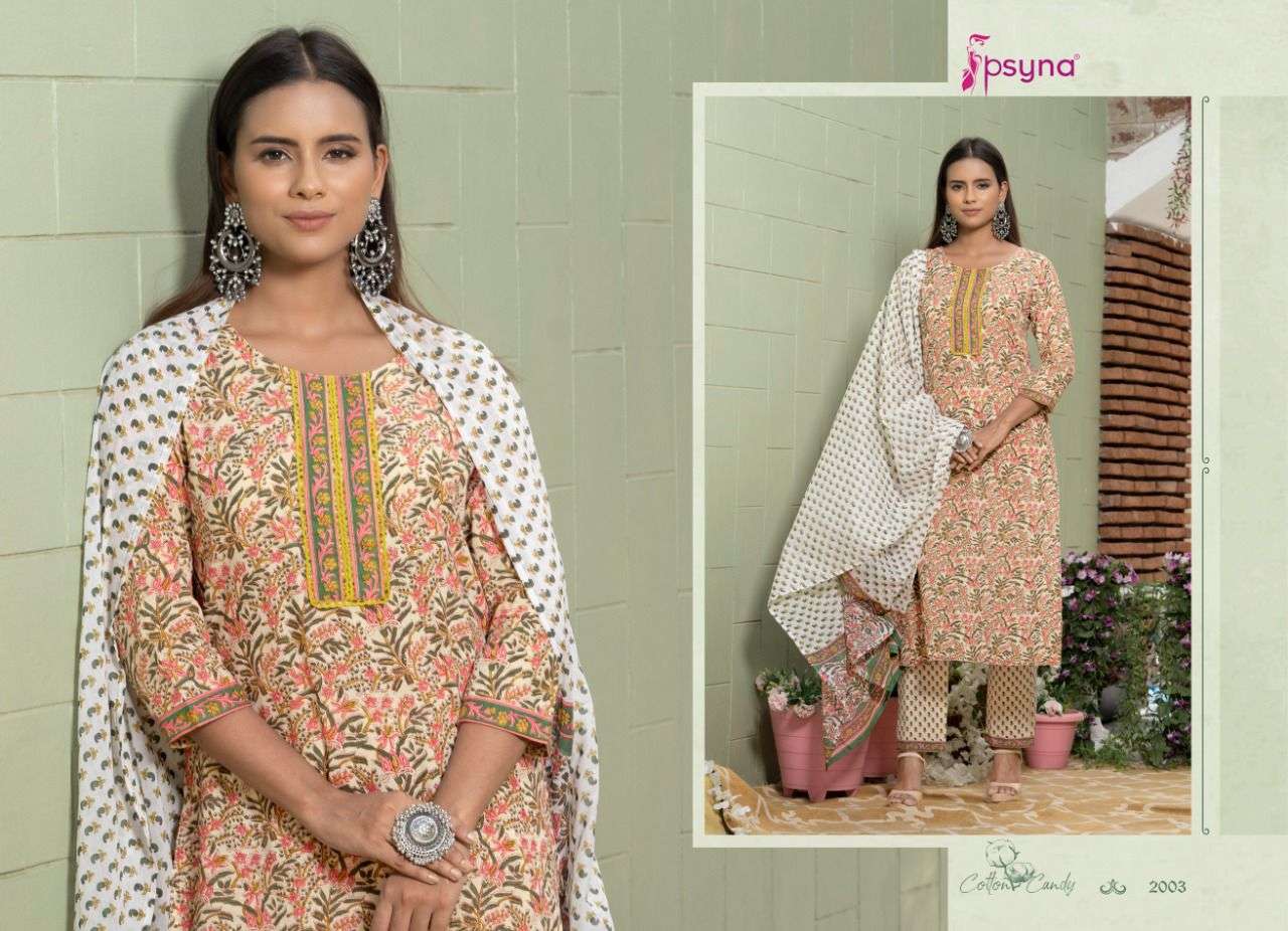COTTON CANDY VOL-2 BY PSYNA 2001 TO 2008 SERIES BEAUTIFUL SUITS COLORFUL STYLISH FANCY CASUAL WEAR & ETHNIC WEAR CAMBRIC COTTON DRESSES AT WHOLESALE PRICE