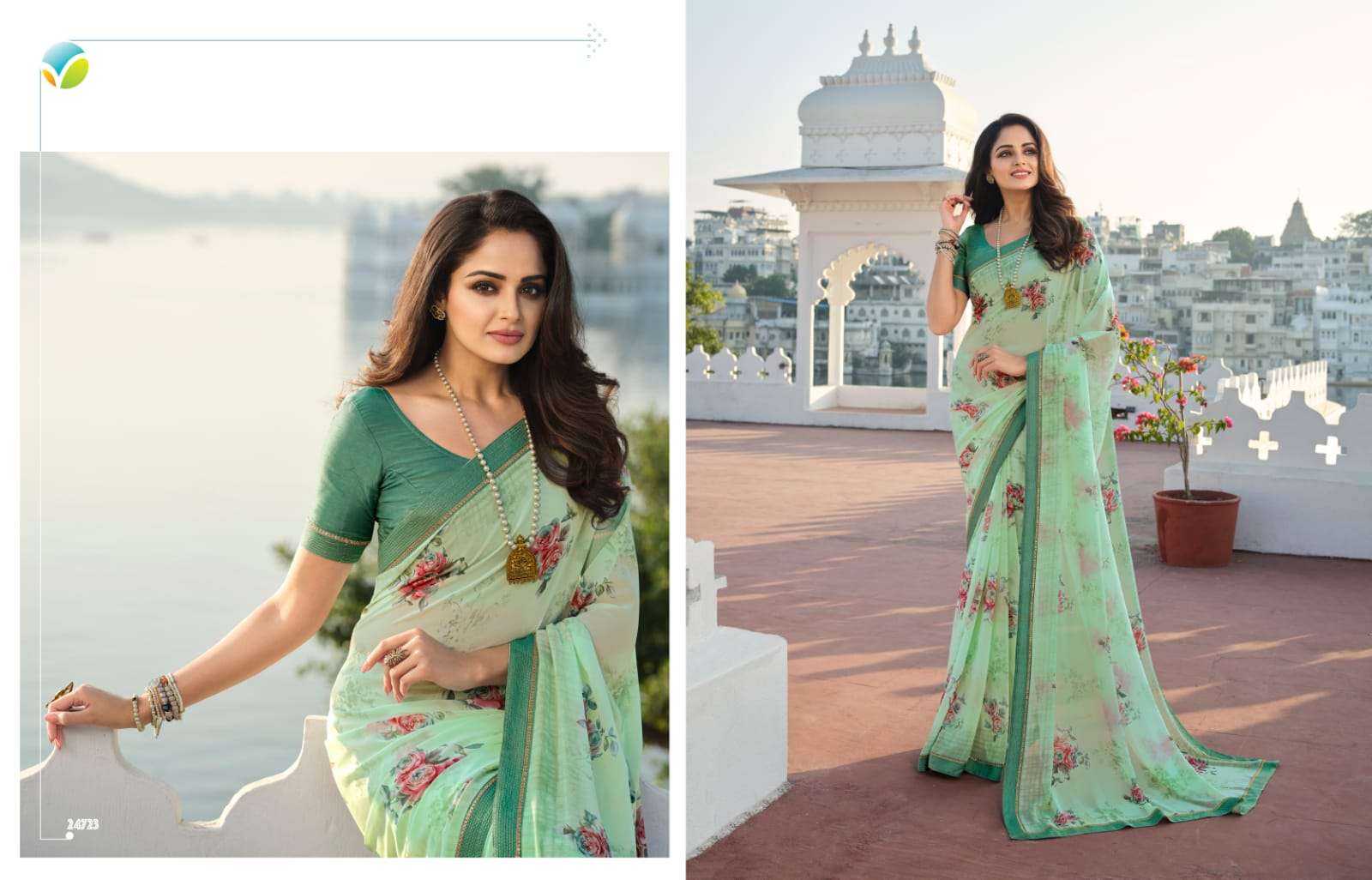 STARWALK VOL-70 BY VINAY FASHION 14271 TO 14278 SERIES INDIAN TRADITIONAL WEAR COLLECTION BEAUTIFUL STYLISH FANCY COLORFUL PARTY WEAR & OCCASIONAL WEAR GEORGETTE PRINTED SAREES AT WHOLESALE PRICE