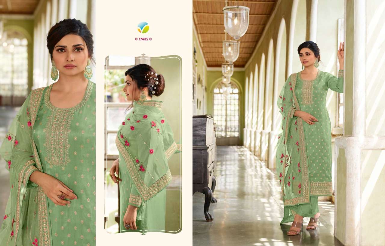 KASEESH AARZOO HITLIST BY VINAY FASHION BEAUTIFUL STYLISH SUITS FANCY COLORFUL CASUAL WEAR & ETHNIC WEAR & READY TO WEAR DOLA JACQUARD DRESSES AT WHOLESALE PRICE