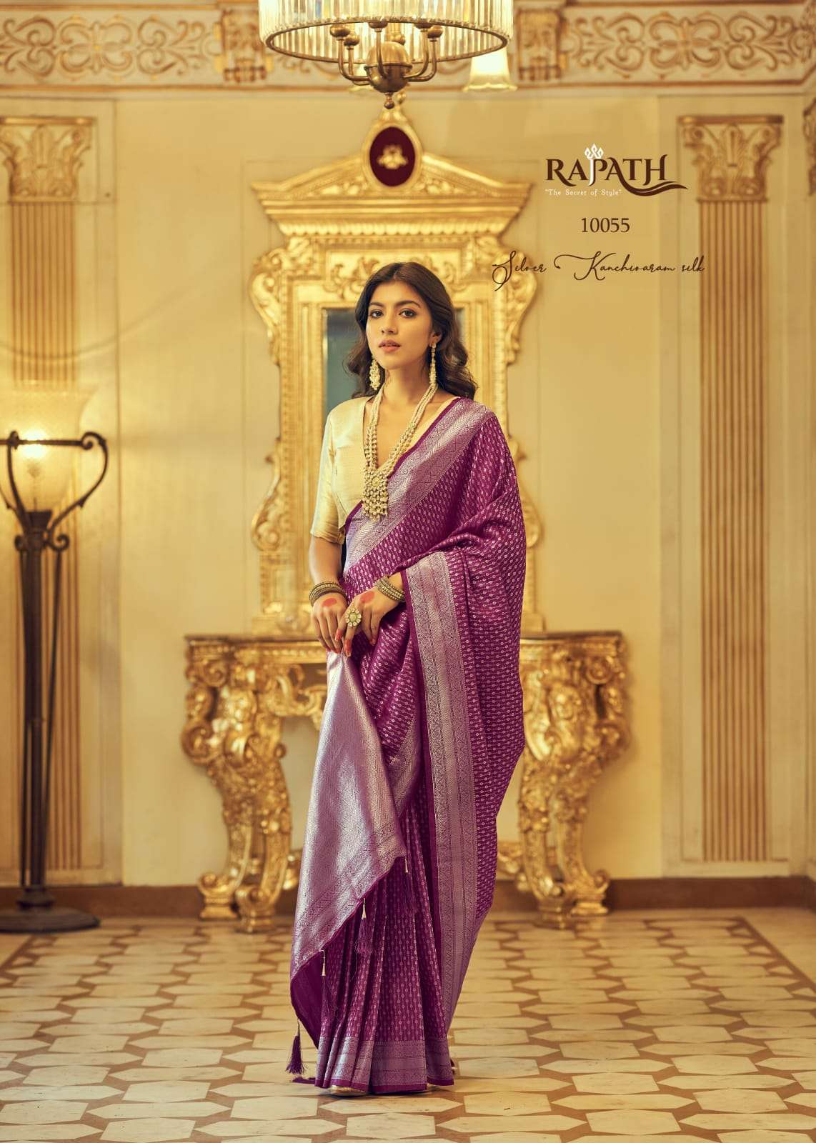 Akansha By Rajpath 10051 To 10056 Series Indian Traditional Wear Collection Beautiful Stylish Fancy Colorful Party Wear & Occasional Wear Soft Kanjivaram Sarees At Wholesale Price