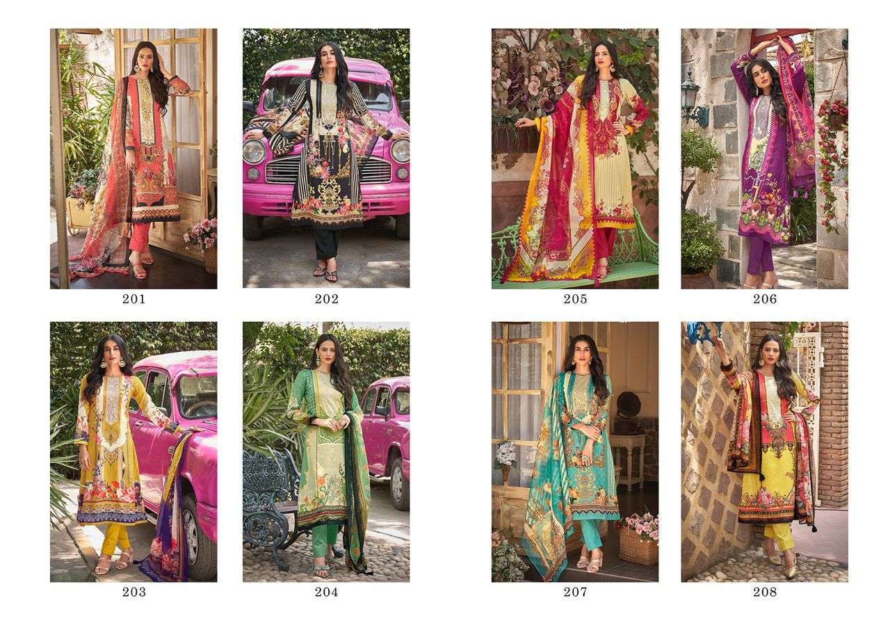 COCO BY PRM TRENDZ 201 TO 208 SERIES BEAUTIFUL SUITS COLORFUL STYLISH FANCY CASUAL WEAR & ETHNIC WEAR PURE JAM SILK PRINT DRESSES AT WHOLESALE PRICE