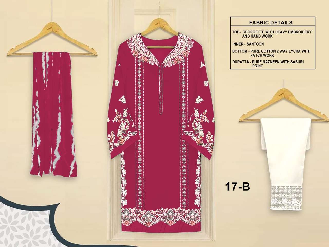 Aarsh 17 Colours By Fashid Wholesale 17-A To 17-G Series Beautiful Stylish Pakistani Suits Fancy Colorful Casual Wear & Ethnic Wear & Ready To Wear Heavy Georgette Embroidery Dresses At Wholesale Price